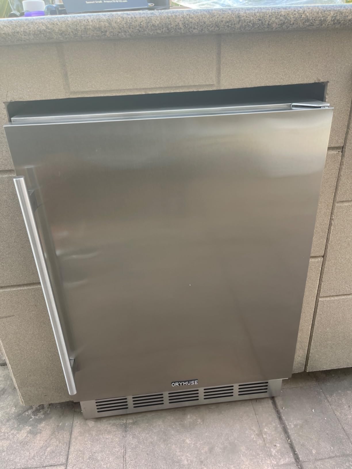 ORYMUSE 24 Inch Outdoor Beverage Refrigerator, 180 Can Under Counter Fridge customer photo 2