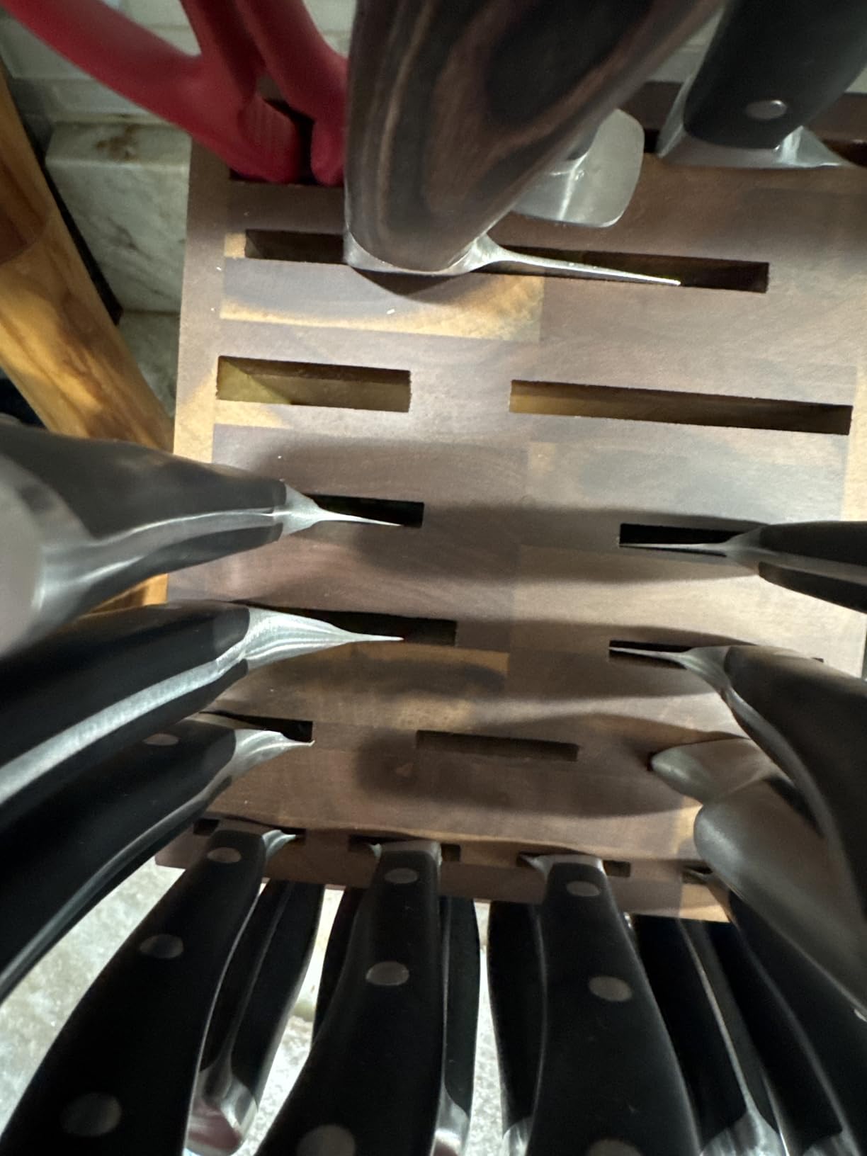 ENOKING Knife Block without Knives, 25 Slots Large Knife Holder customer photo 1