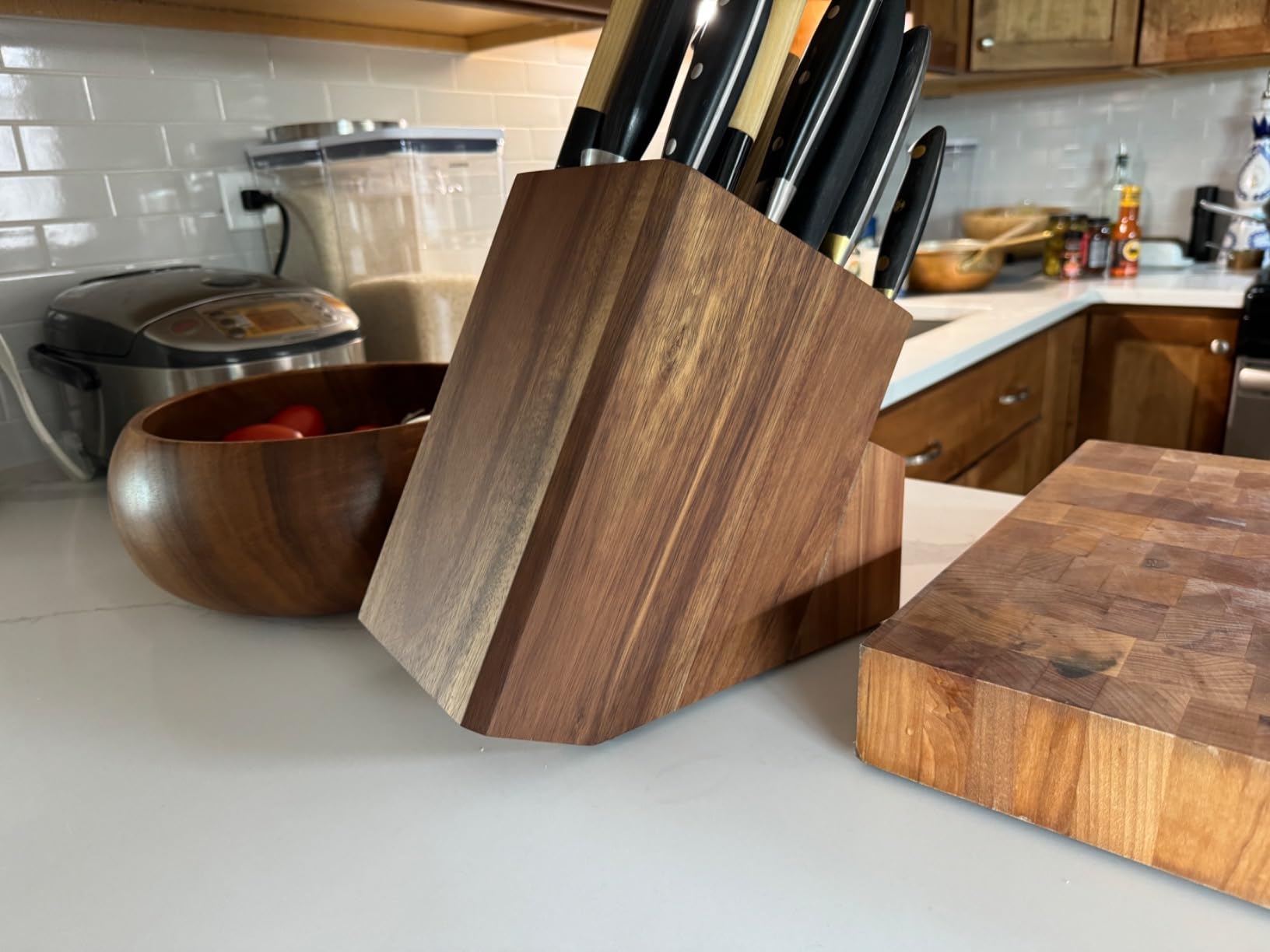 ENOKING Knife Block without Knives, 25 Slots Large Knife Holder customer photo 2