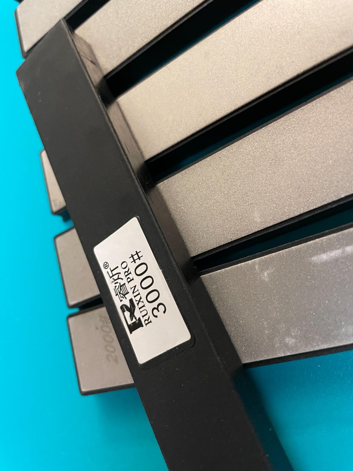 RUIXIN PRO 8 Pcs Diamond Knife Sharpening Stones for RUIXIN PRO RX-008 RX-009 Knife Sharpener Fixed-Angle Kit, Professional Whetstone Set With Base: 100/200/500/800/1000/1500/2000/3000 Grit customer photo 2