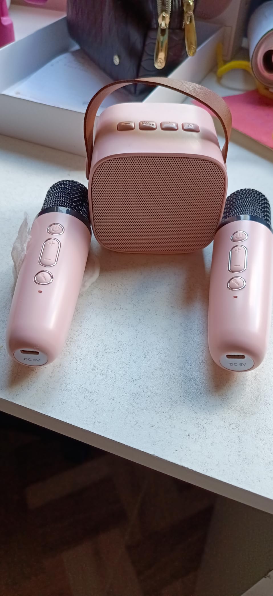 YLL Karaoke Machine for Kids,Birthday Gifts for Girls 3 4 5 6 7 8+Years Old customer photo 1