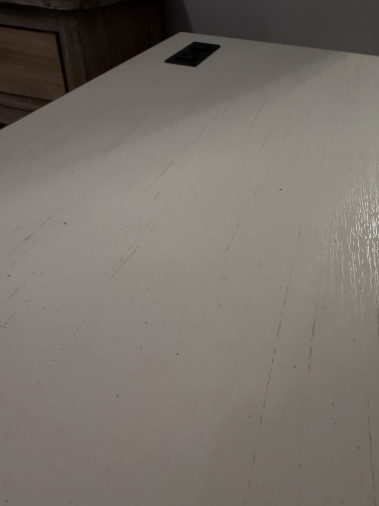 Fameill Dresser for Bedroom, 6 Drawer Wide Dresser Organizer with Charging Station, Tall Dresser for Hallway, Wood Dresser with Metal Handles, Ash Grey customer photo 2