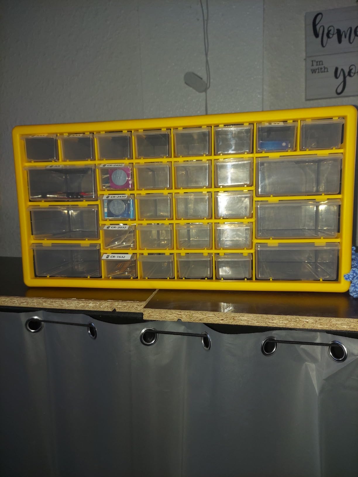 Stalwart 30-Drawer Plastic Small Parts Organizer, Yellow customer photo 1