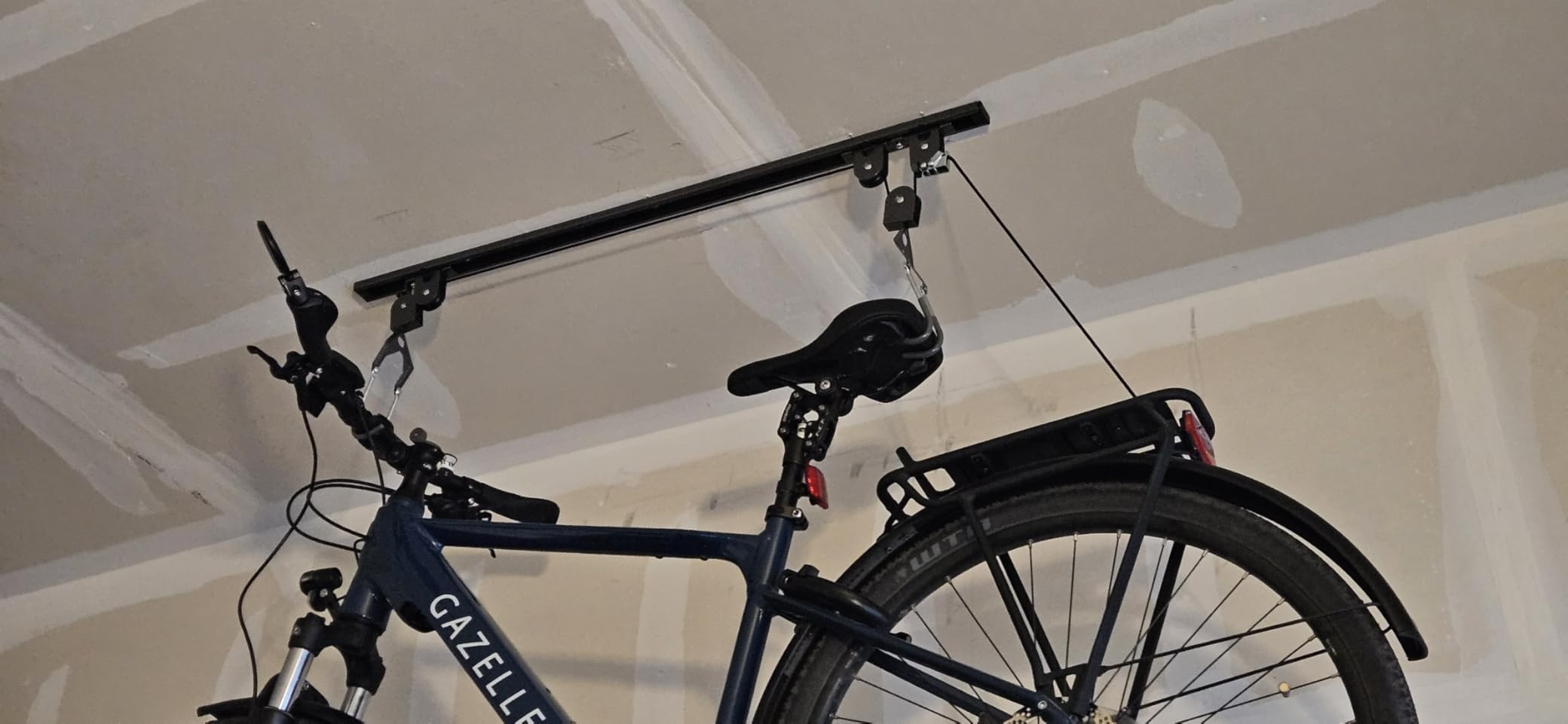 Bike Hoist- Heavy Duty for Space Saving - Road, Commuter & Mountain Bikes, Holds Kayaks & Ladders - No-Hassle Installation for Quick & Easy Access customer photo 2