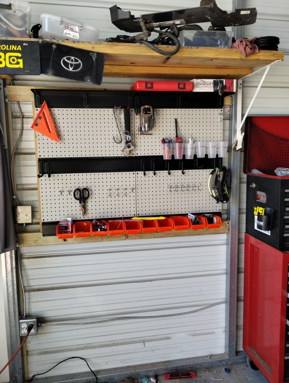 Ultrawall Pegboard Wall Organizer, 48 X 36 inch Garage Storage Pegboard customer photo 1