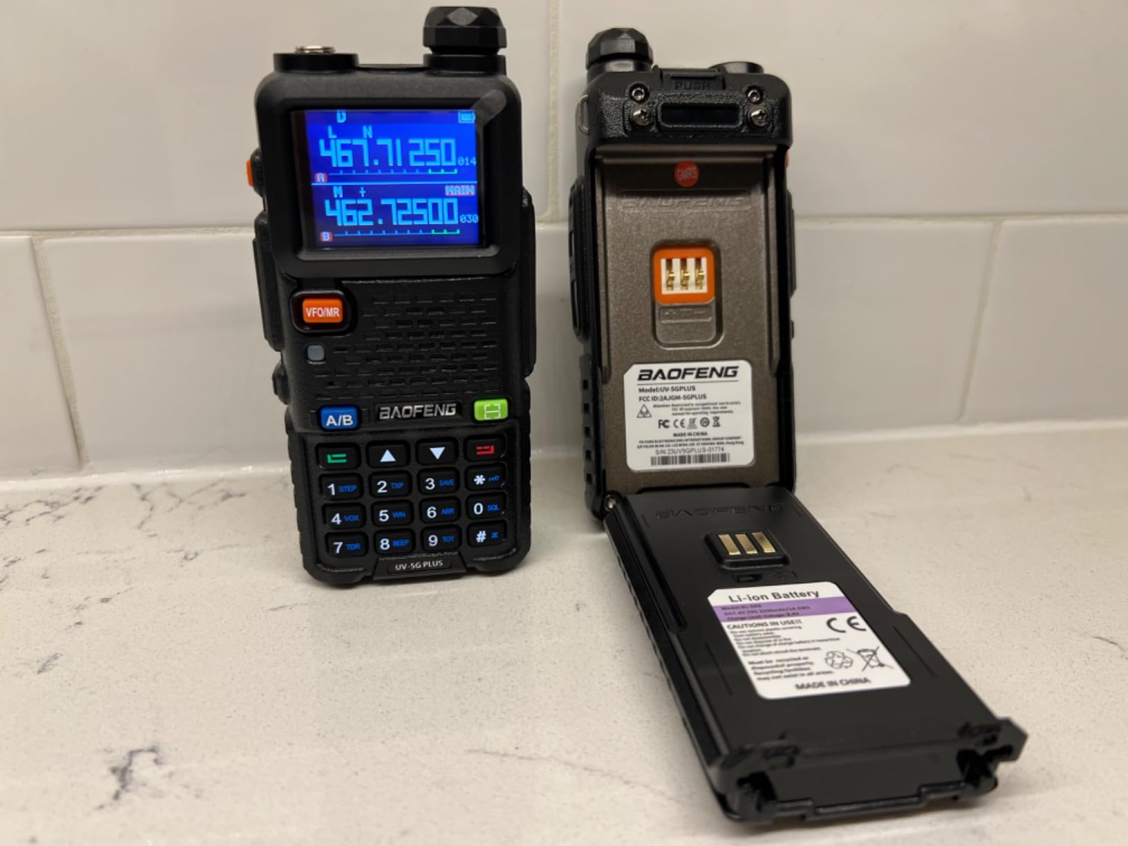 BAOFENG UV-5G Plus GMRS Handheld Radio, 999 CHs Chirp Compatible, 2 Pack customer photo 2