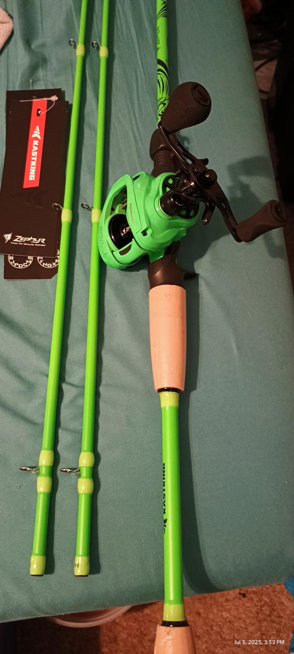 KastKing Zephyr Dual-Tip Baitcaster & Spinning Fishing Rod and Reel Combo customer photo 2
