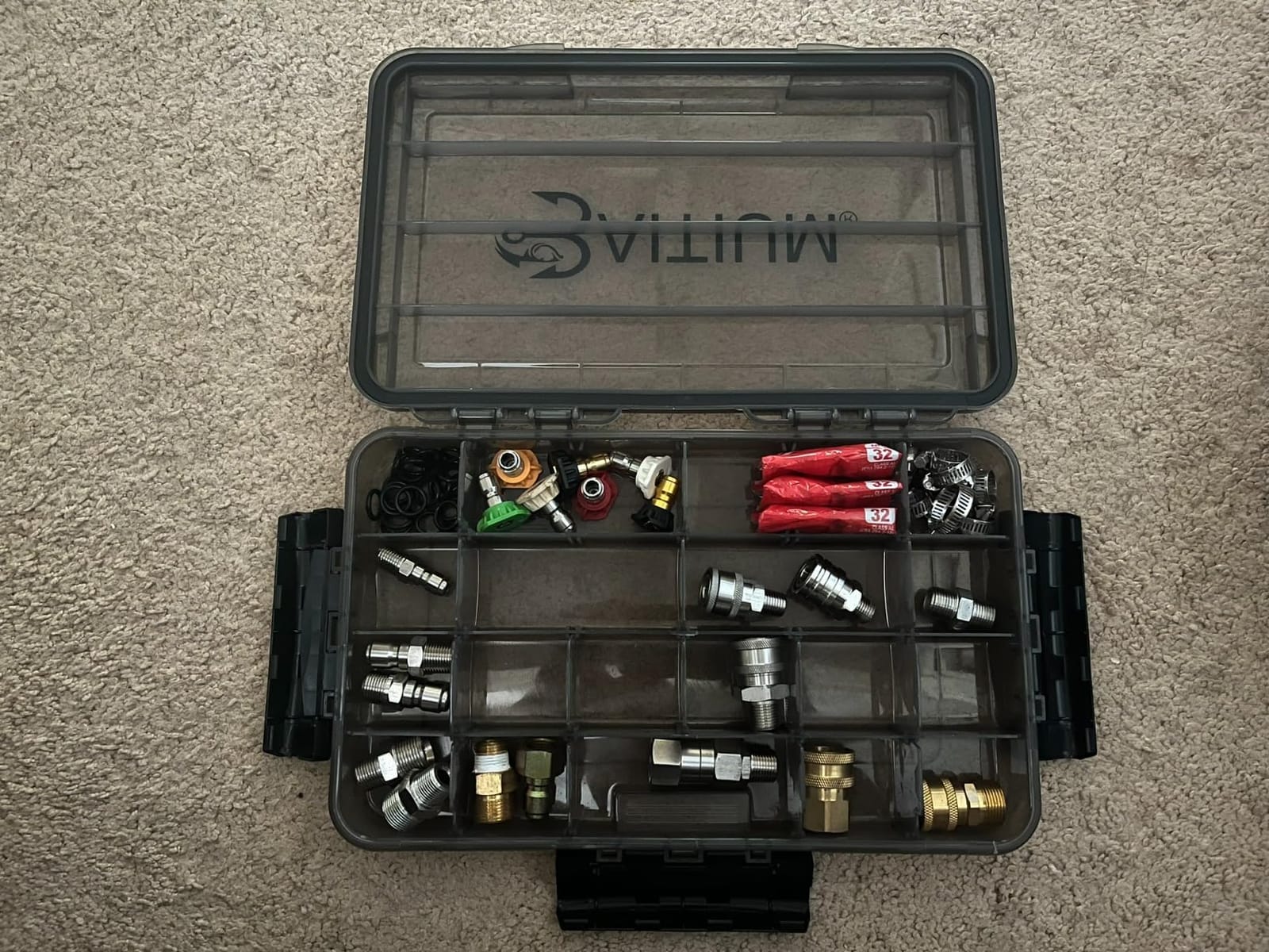 Baitium XTRAseal Waterproof Fishing Tackle Box Organizer, Tackle Boxes With Dividers, Tacklebox for Fishing, 3600 3700 Tackle Tray, Fishing Gear customer photo 1
