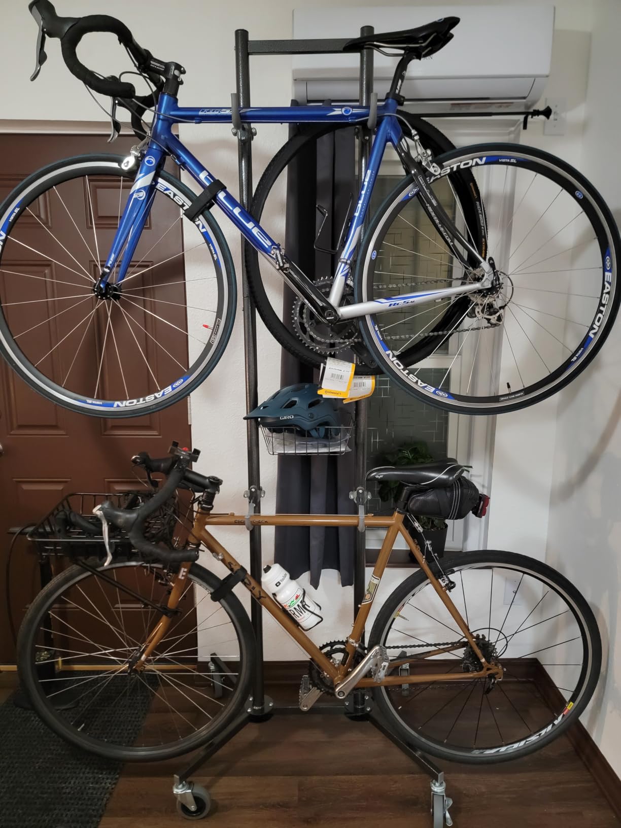 2-/4-Bike Storage Rack with Basket - Indoor Bike Rack for Garage/ Apartment customer photo 1
