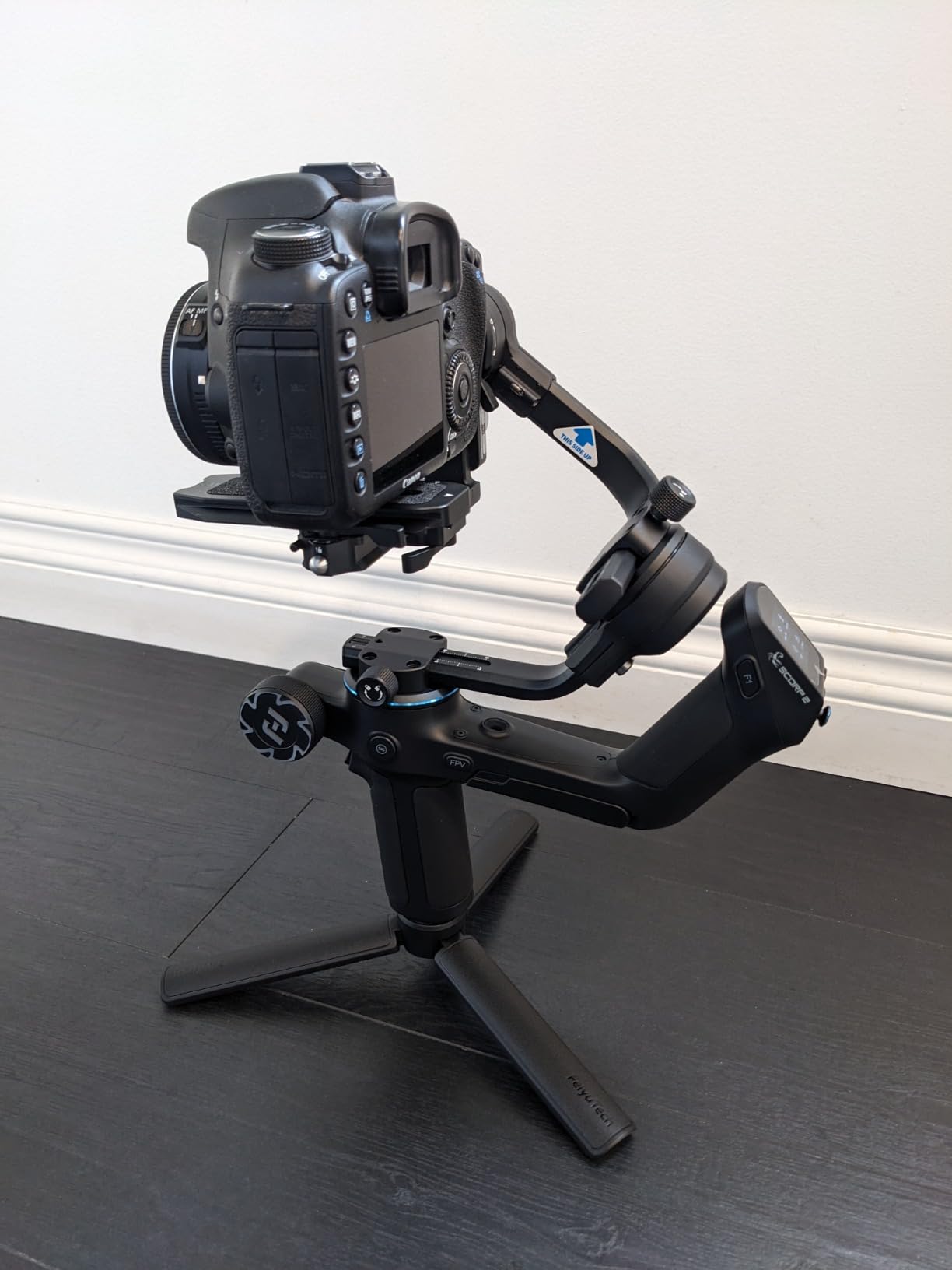 FeiyuTech SCORP 2 Gimbal Stabilizer for DSLR and Mirrorless Camera, Integrated Al Tracking Sensor, 3-Axis Camera Stabilizer for Sony Canon Panasonic Nikon, 2.5kg Payload Touch Screen Vertical Shooting customer photo 2