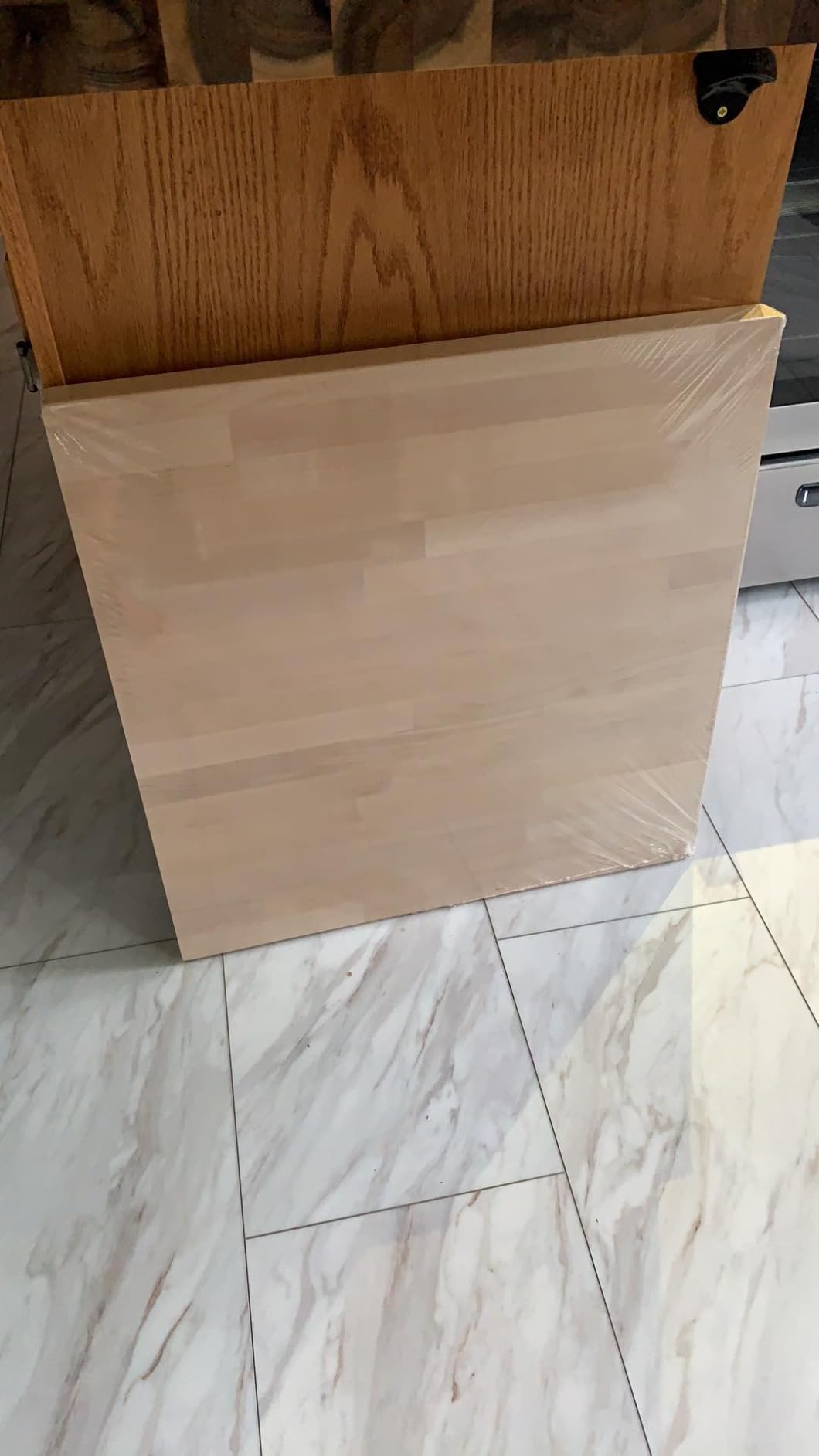 Butcher Block Countertop, Solid Wood Table Top Office Desk Top 42x25x1.5in customer photo 1