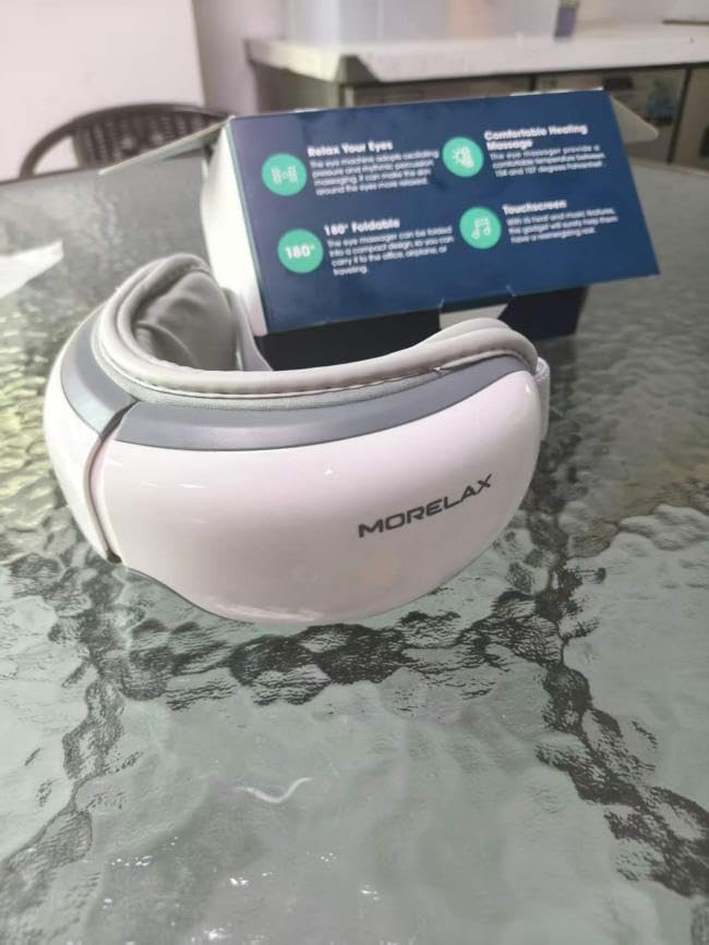 Eye Massager with Heat & Bluetooth Music, Birthday Gifts for Women, Reduce Eye Strain, Headache Relief and Improve Sleep, Eye Care Device for Migraine, Gifts for mom/Sister/Wife customer photo 1