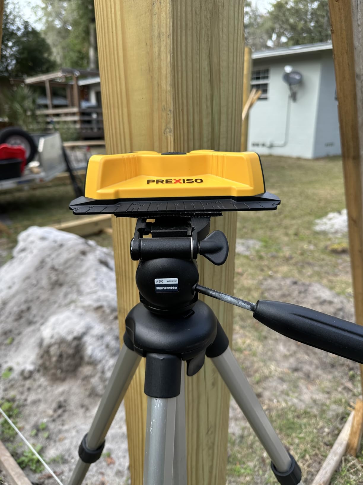 PREXISO Square Laser, 30Ft Flooring Laser Level, Tile Laser Line Projection | Angle 90° Magnetic Leveling Tool, Floor Laser Level Built-In 2 Bubble Vials, Wall Panel Stand for Installation, Construction customer photo 2
