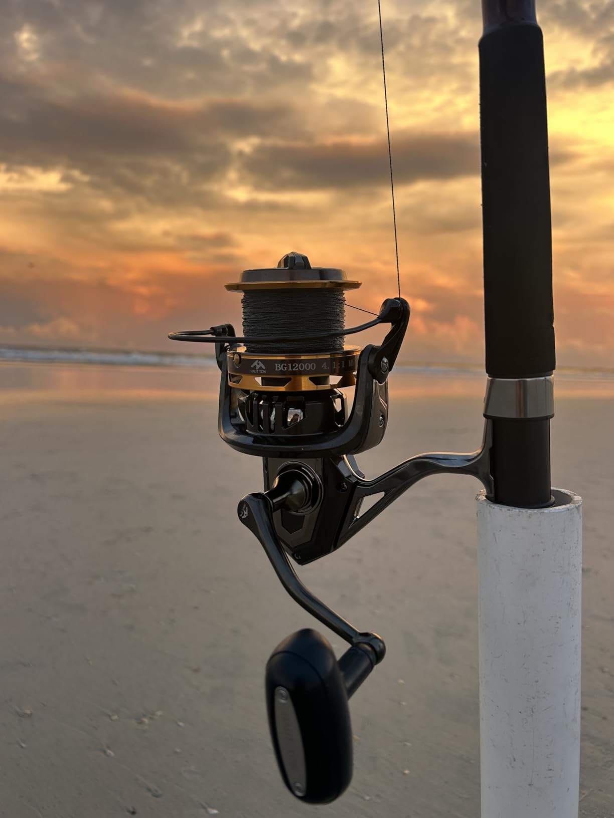 Big Game Surf Spinning Fishing Reel, 44Lbs Max Drag Saltwater Fishing Reels customer photo 2