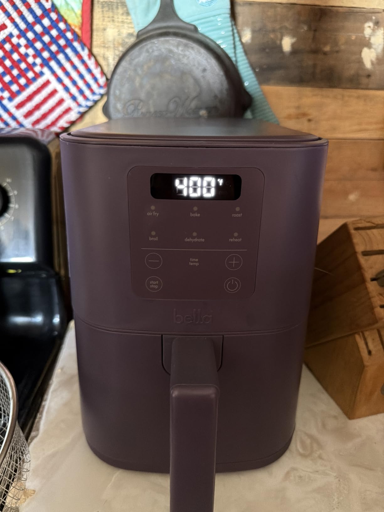 bella Fits-anywhere™ Slim 4qt Air Fryer, Non-Toxic Coating, Oatmilk customer photo 2