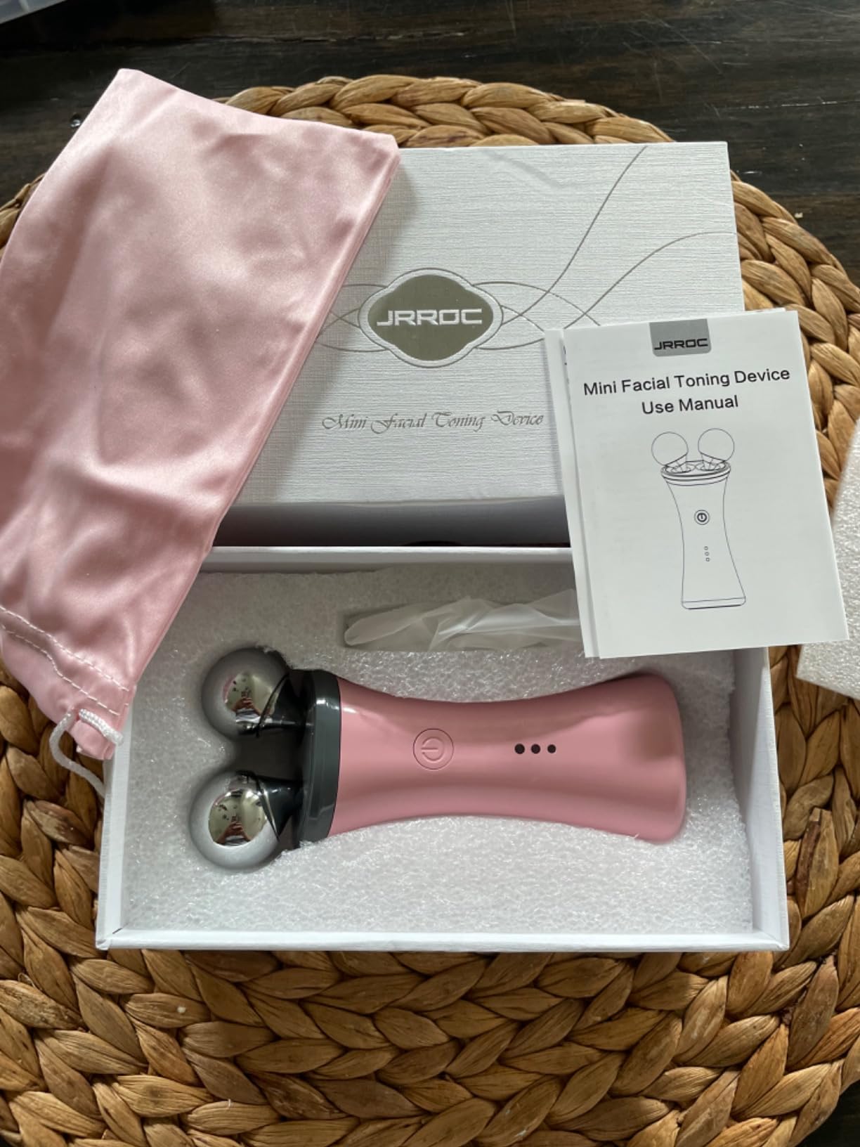 Microcurrent Facial Device - Electric Face Lifting & Toning for Face & Neck for Mother & Companion - Handheld Skin Care Device (White) customer photo 2
