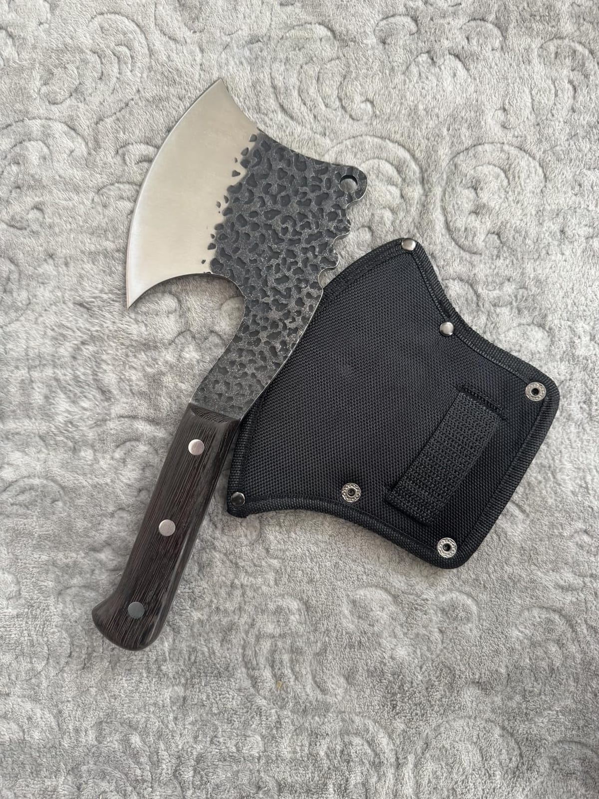 ROCOCO Meat Bone Cleaver Knife - Silver Heavy Duty Butcher Kitchen Axes customer photo 2
