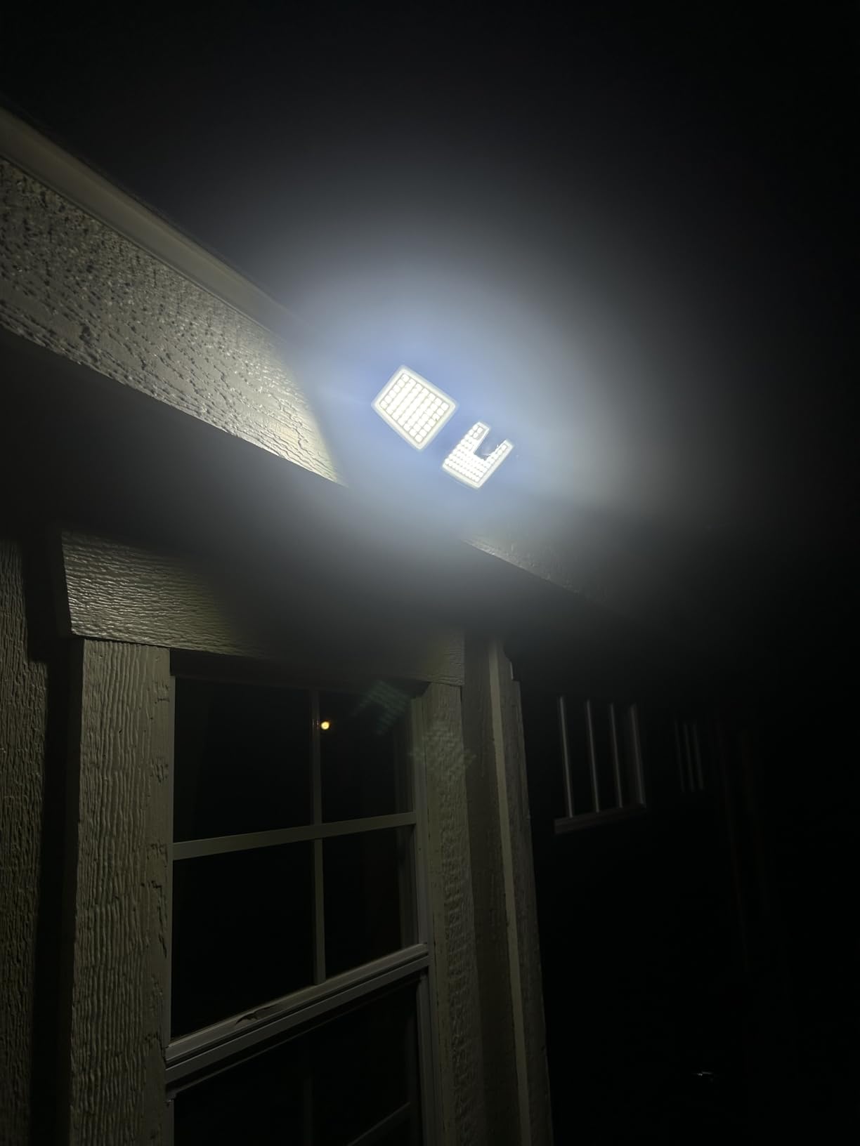 INCX Solar Lights Outdoor, 3000LM Motion Sensor Outdoor Lights, 2PCS, Black customer photo 2