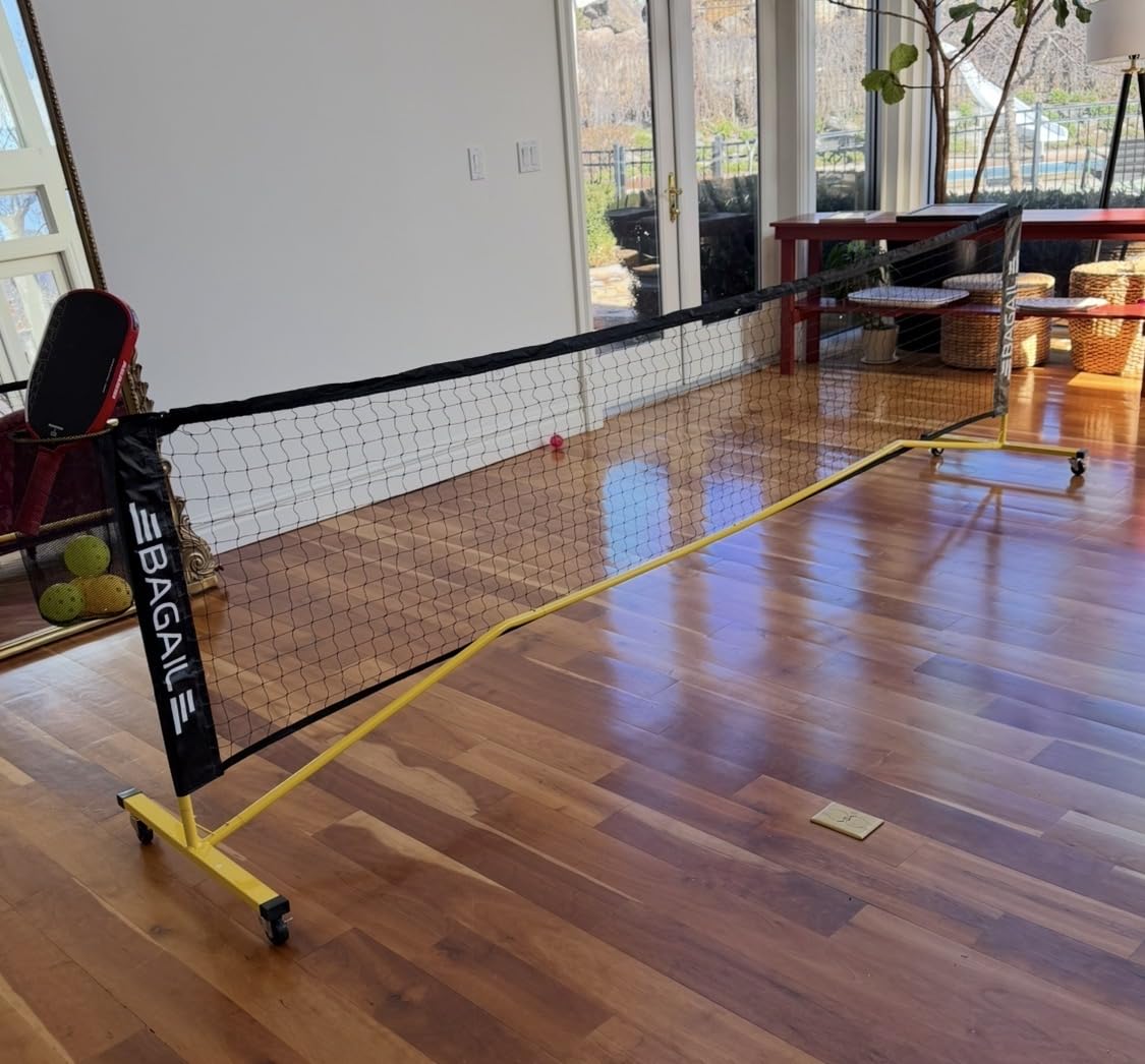 BAGAIL Portable Pickleball Net Set, 22 FT Regulation Size Pickle Ball Net with Ball Collector, 4 Balls and Carry Bag, Easy Setup for Outdoor Indoor Driveway customer photo 1
