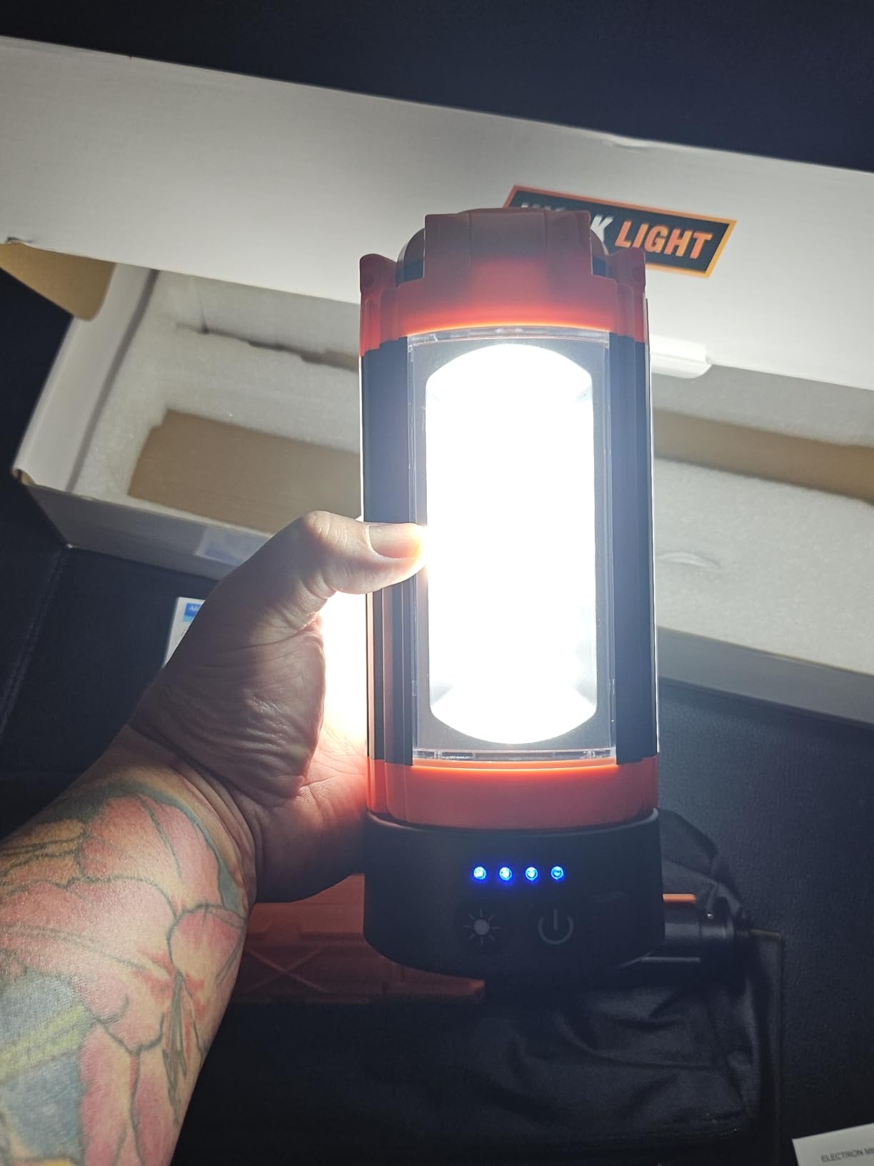 AKOFUN 12000mAh Camping Light with Stand, Portable Rechargeable Work Light customer photo 1