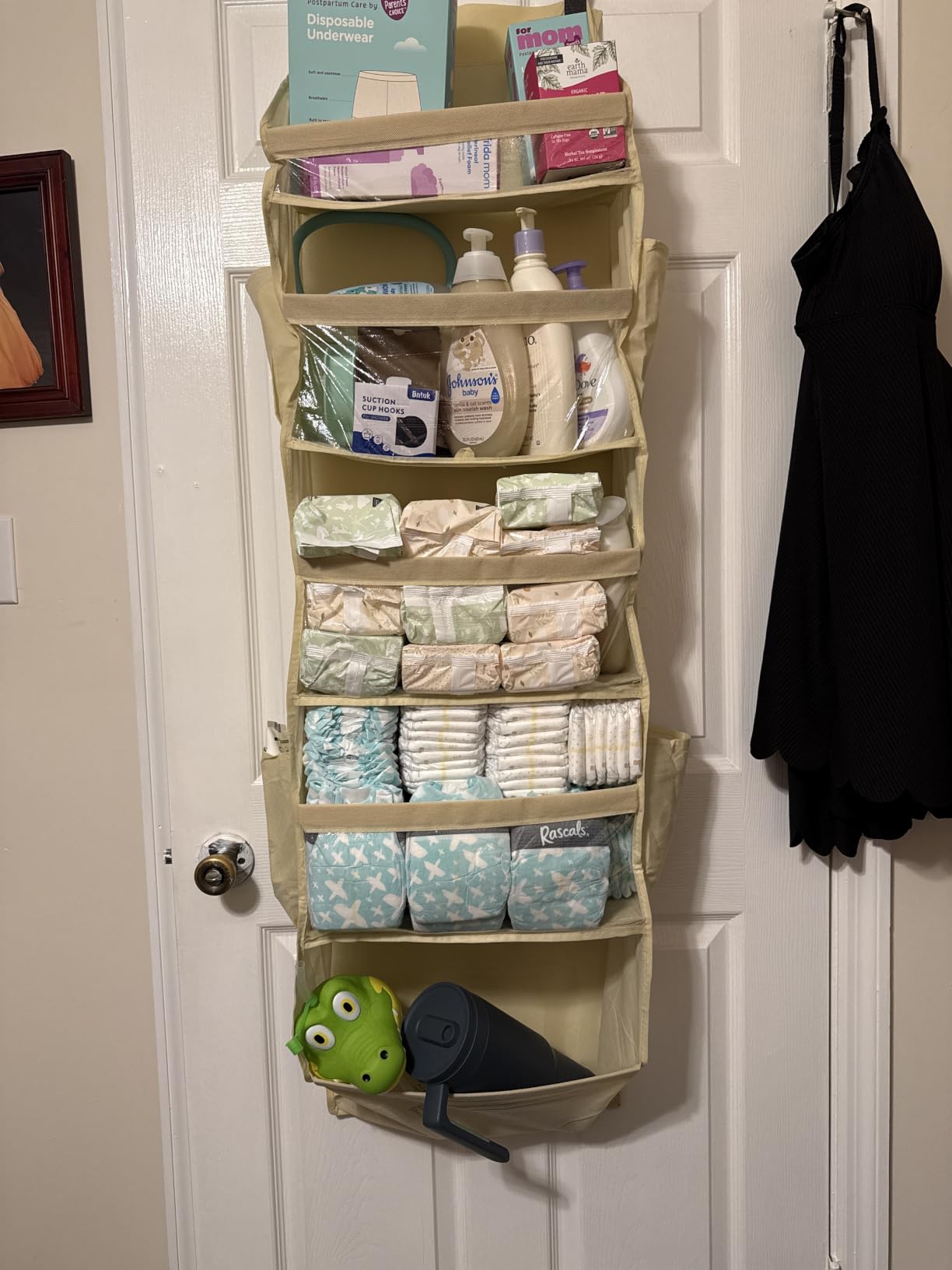 Lifewit 1 Pack Over the Door Organizer 5 Section Hanging Storage, Dark Gray customer photo 1