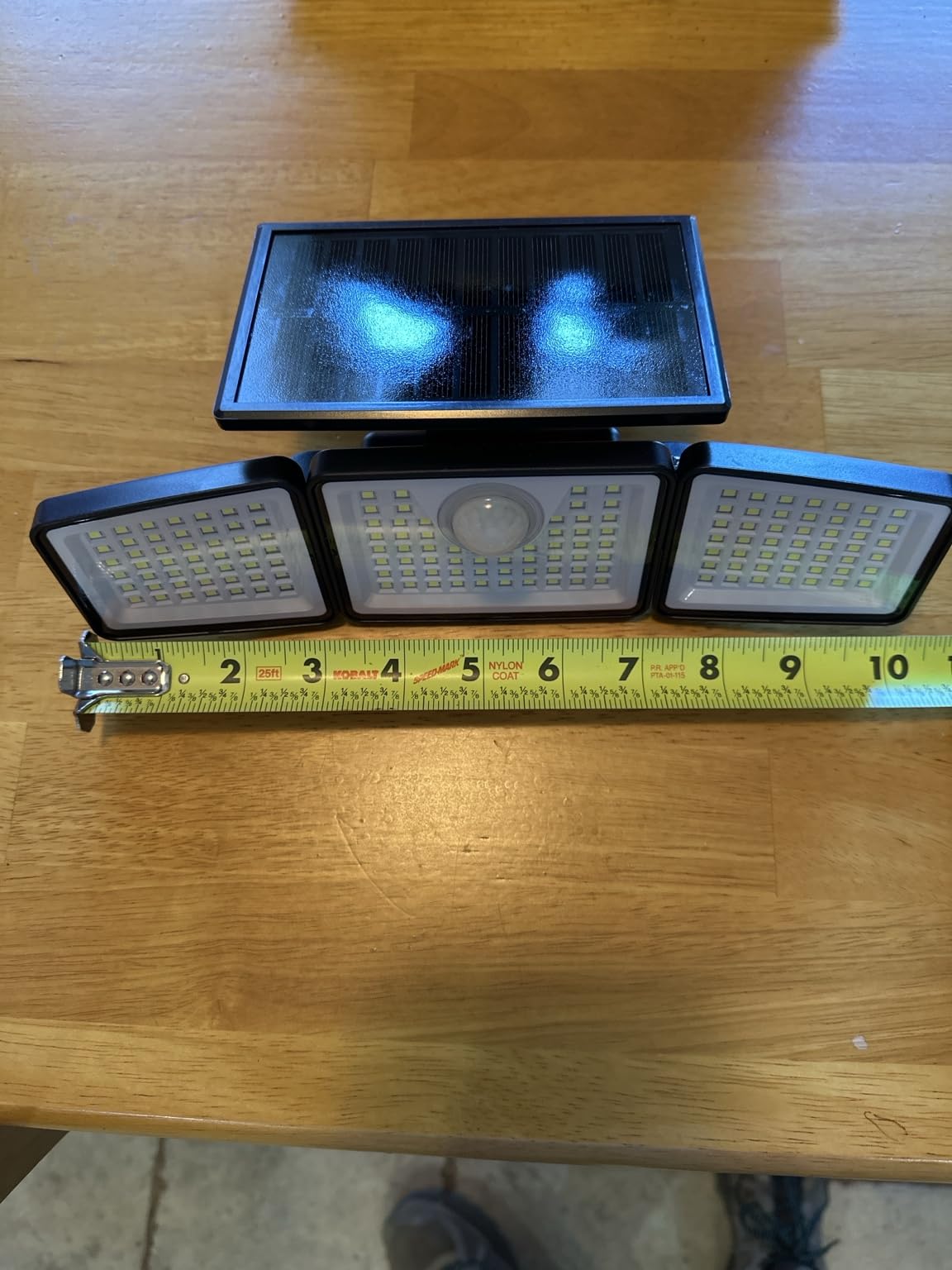 daphino 2500LM Solar Lights, Motion Sensor Outdoor Lights, 3-Head, 2 Pack | 270° Wide-Angle Street & Area Coverage, IP65 Waterproof Security Lighting, 3 Lighting Modes, Non-Remote customer photo 1