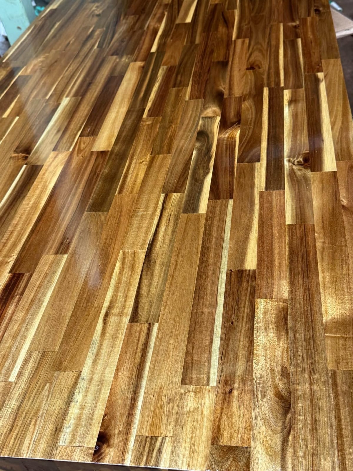 Howizz Acacia Butcher Block Countertop 36 x 25 x 1.5 Inches, Unfinished Solid Wood Table Top for DIY Desk Top, Workbench Top, Kitchen Countertop customer photo 2