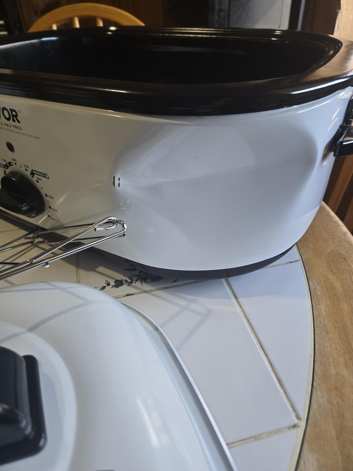 VEVOR Electric Roaster Oven with Defrost & Warm Function, 24 QT Turkey Roaster Oven with Self-Basting Lid, 1450W, Adjustable Temp, Removable Pan & Rack, Fits Turkeys Up to 28LBS, Silver customer photo 1