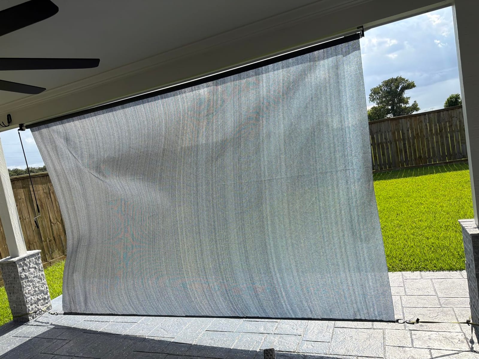 Amagenix Patio Shades Roll Up Outdoor Blinds for Porch, 8' W x 8' H customer photo 2
