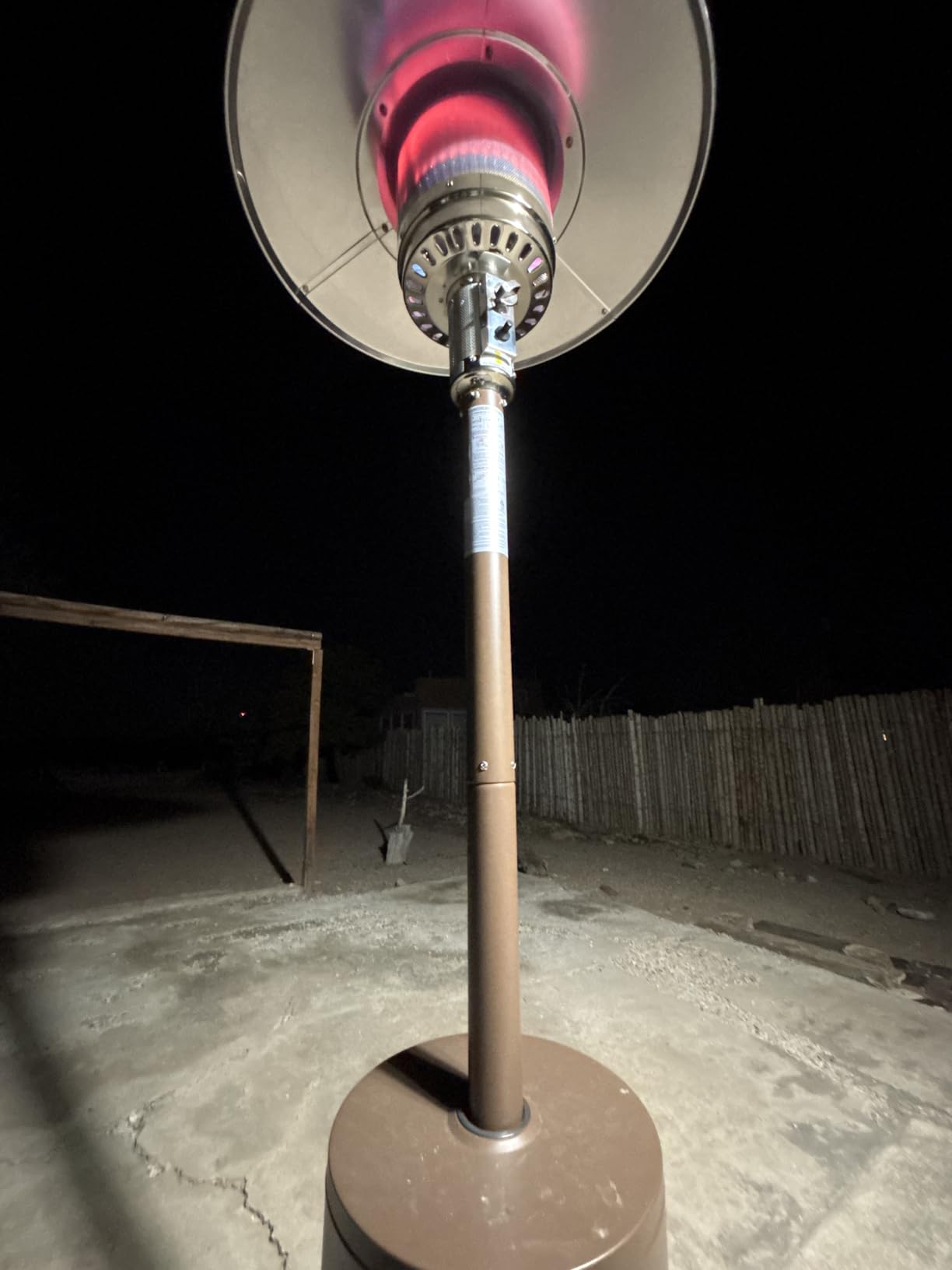 EAST OAK 55,000 BTU Propane Patio Heater with Round Table & Stainless Steel Burner, Outdoor Heater with Wheels, Ideal For Large Patios, Gardens, Outdoor Events, and Commercial Use, Bronze customer photo 2
