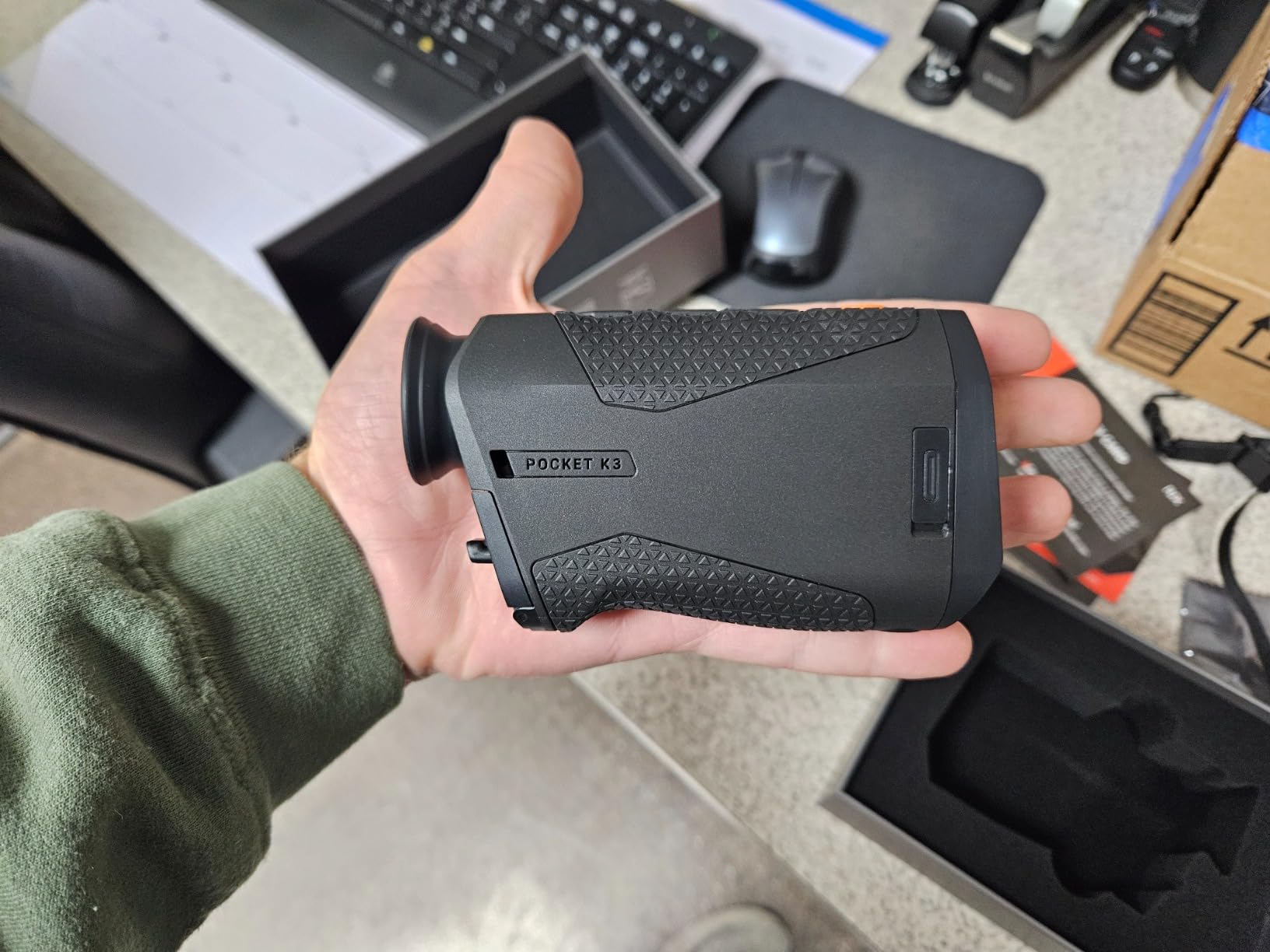 RIX Pocket K3 Thermal Monocular for Hunting, 384x288 Night Vision Monocular customer photo 1