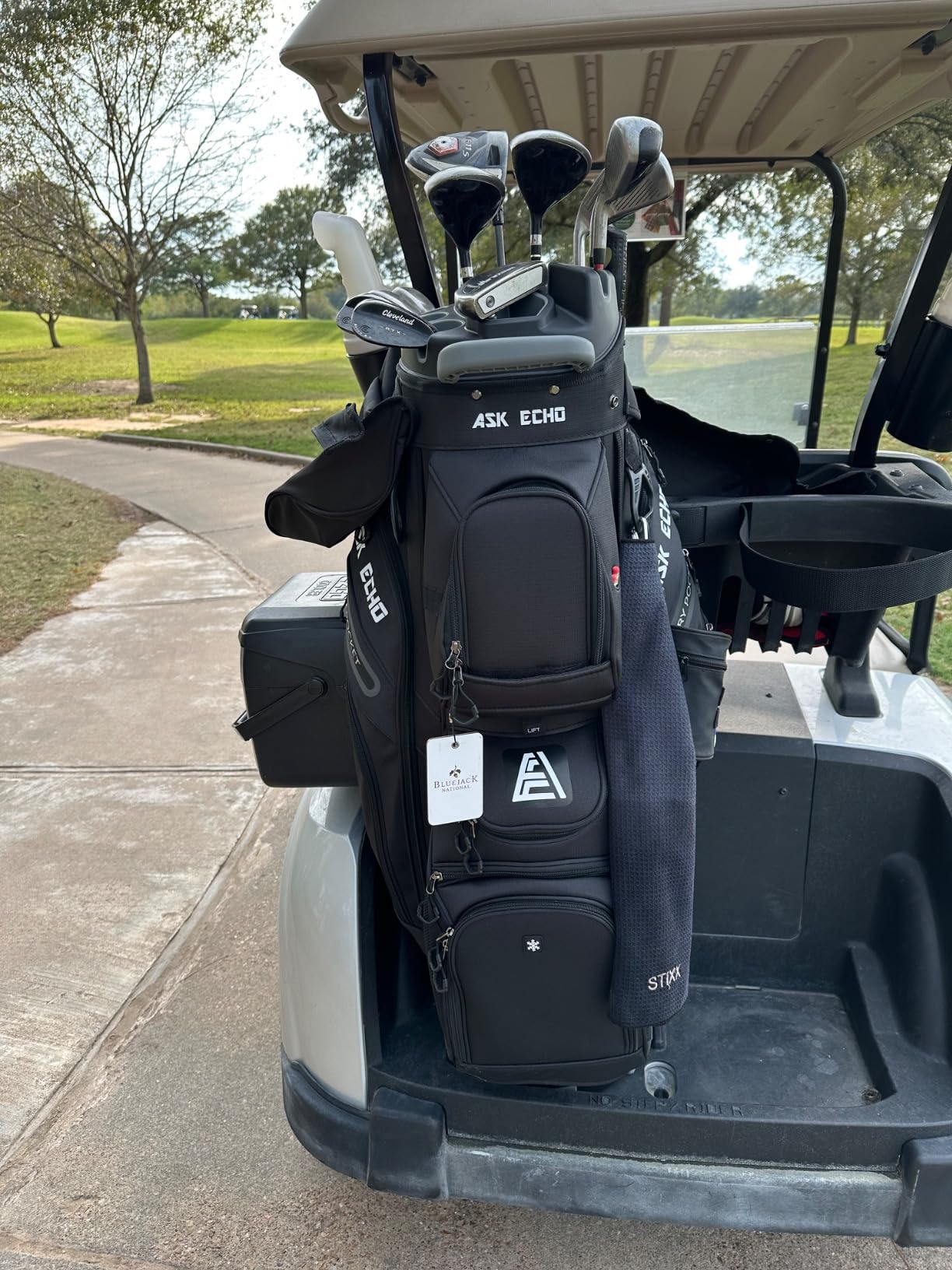ASK ECHO T-Lock 3.0 Golf Cart Bag, Quiet 14-Way Full-Length Divider customer photo 2