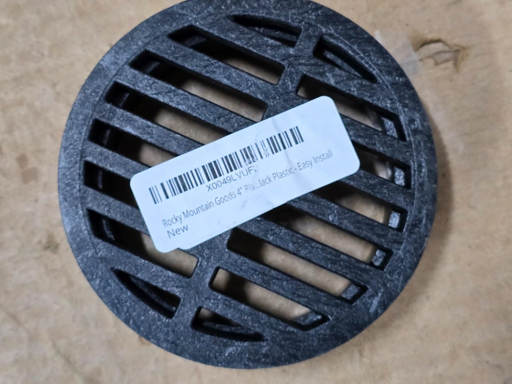 Rocky Mountain Goods 4” Plastic Round Drainage Grate Cover - Fits 4” Pipes - Prevents Debris - Ideal for Lawns, Patios, Walkways - Durable UV Resistant Black Plastic - Easy Install customer photo 2