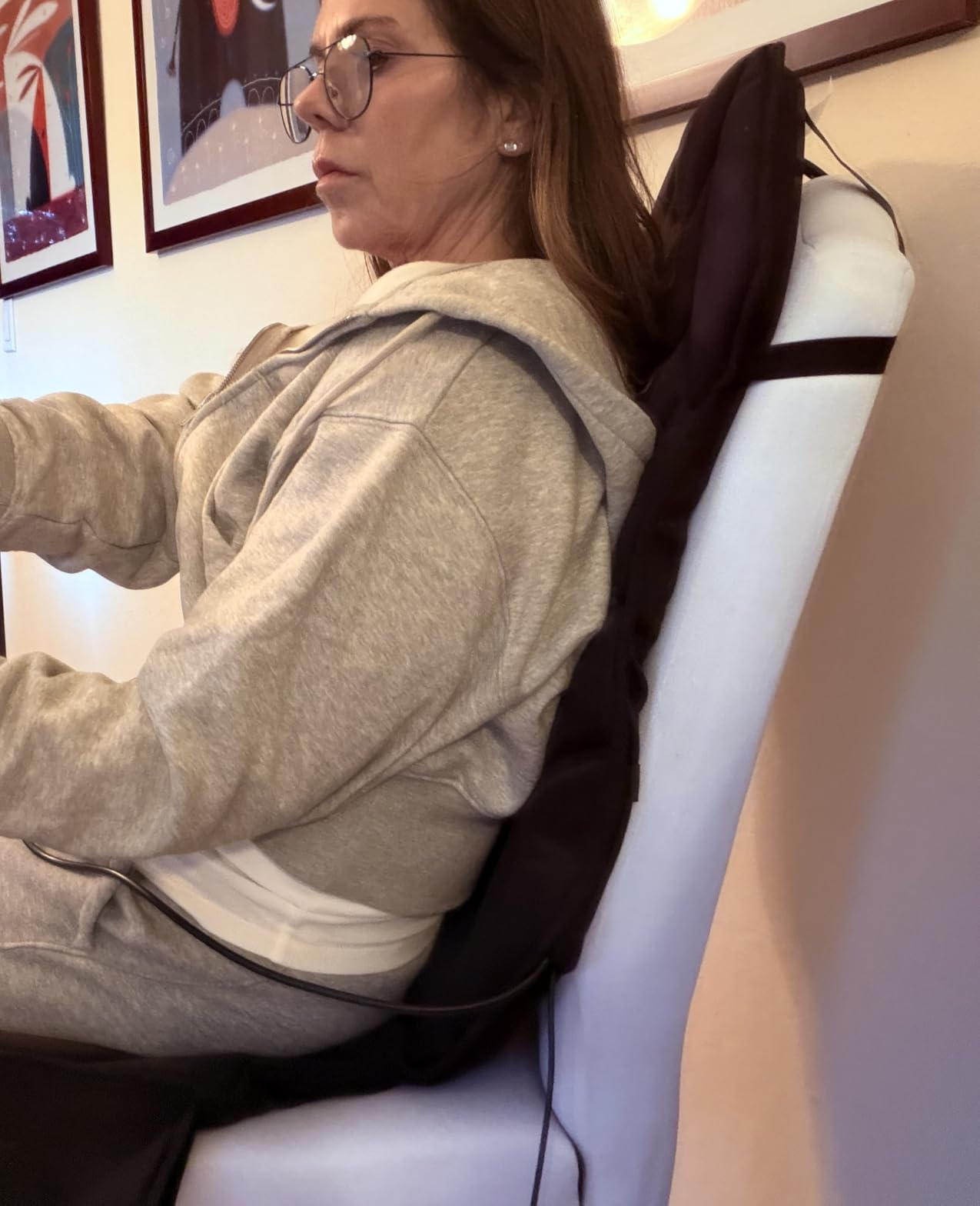 COMFIER Back Massager with Heat, Vibration Massage Chair Pad with 8 Motors customer photo 1