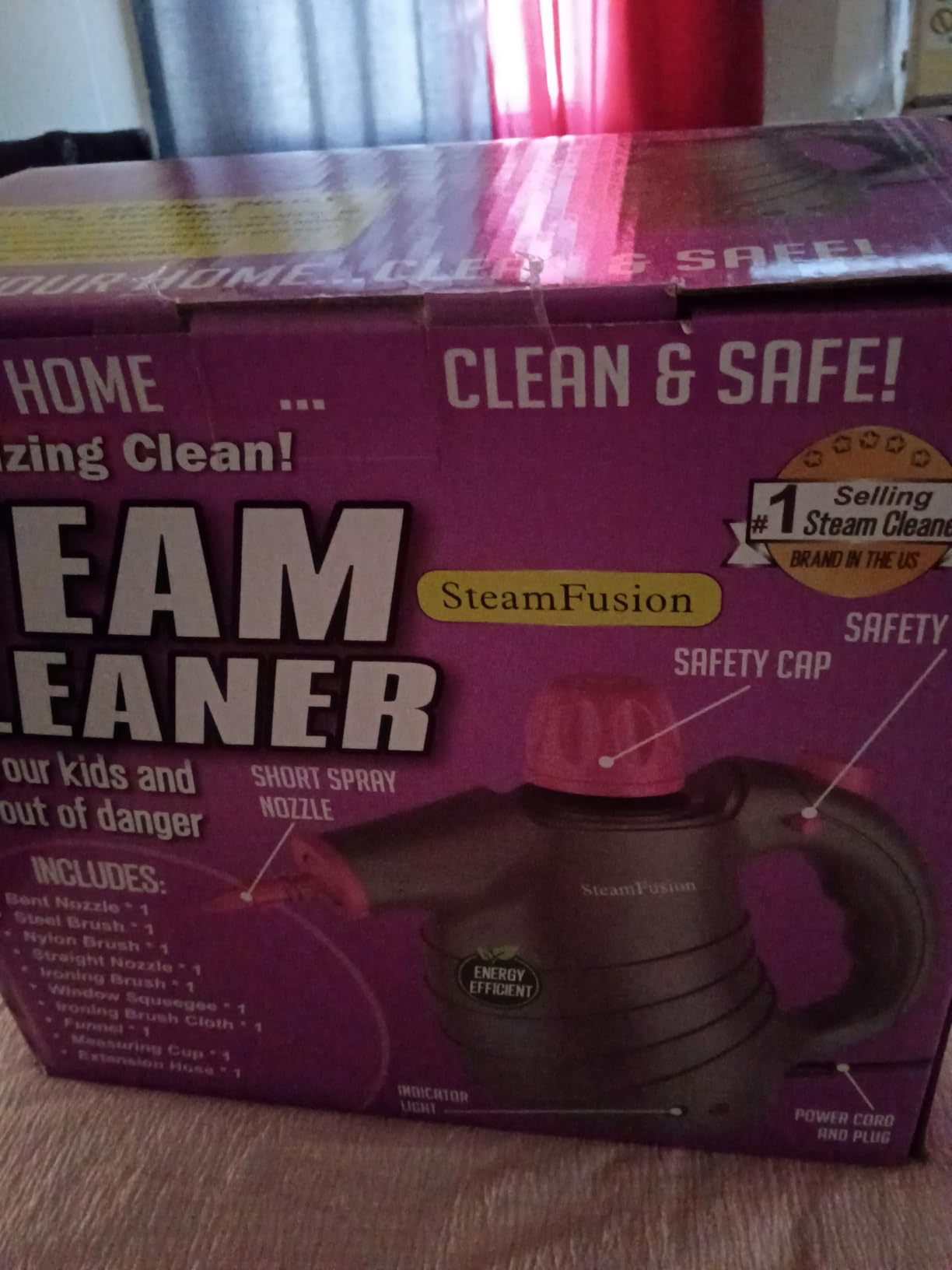 Pressurized Handheld Steam Cleaner with 10pcs Accessories&Safety Lock, Multi-Purpose Natural Deep Cleaning Steamer, Multi-Surface Steamer for Cleaning Home, Car, Upholstery, Grout and More customer photo 1