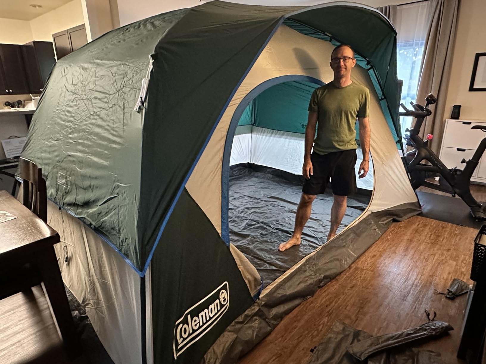 Coleman Skydome Camping Tent with 5 Minute Setup, 2/4/6/8 Person Weatherproof Tent with Rainfly & Carry Bag, 20% More Headroom Than Traditional Canopies customer photo 2