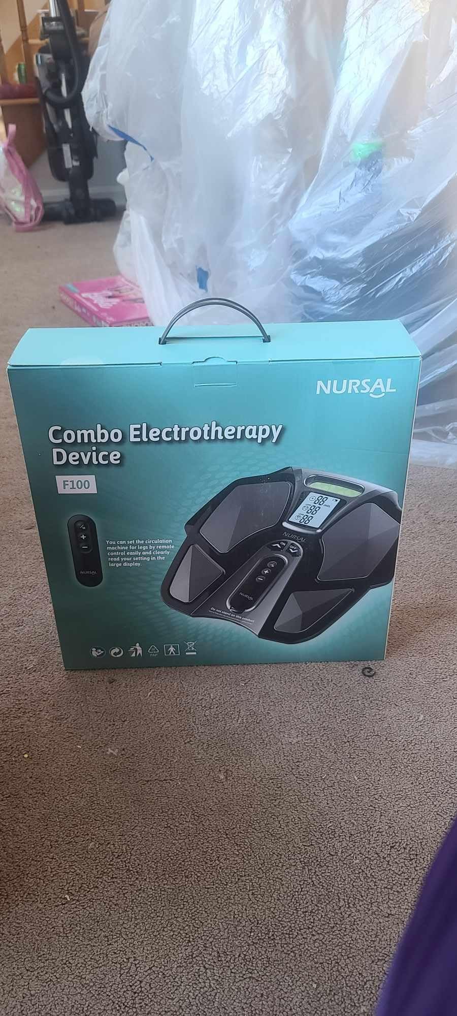 NURSAL TENS EMS Foot Massager for Neuropathy, Foot Nerve Muscle Stimulator Pro, Circulation and Body Pain Relief with TENS Unit Muscle Stimulator Pads, Electric Feet Legs Blood Circulation Machine customer photo 1