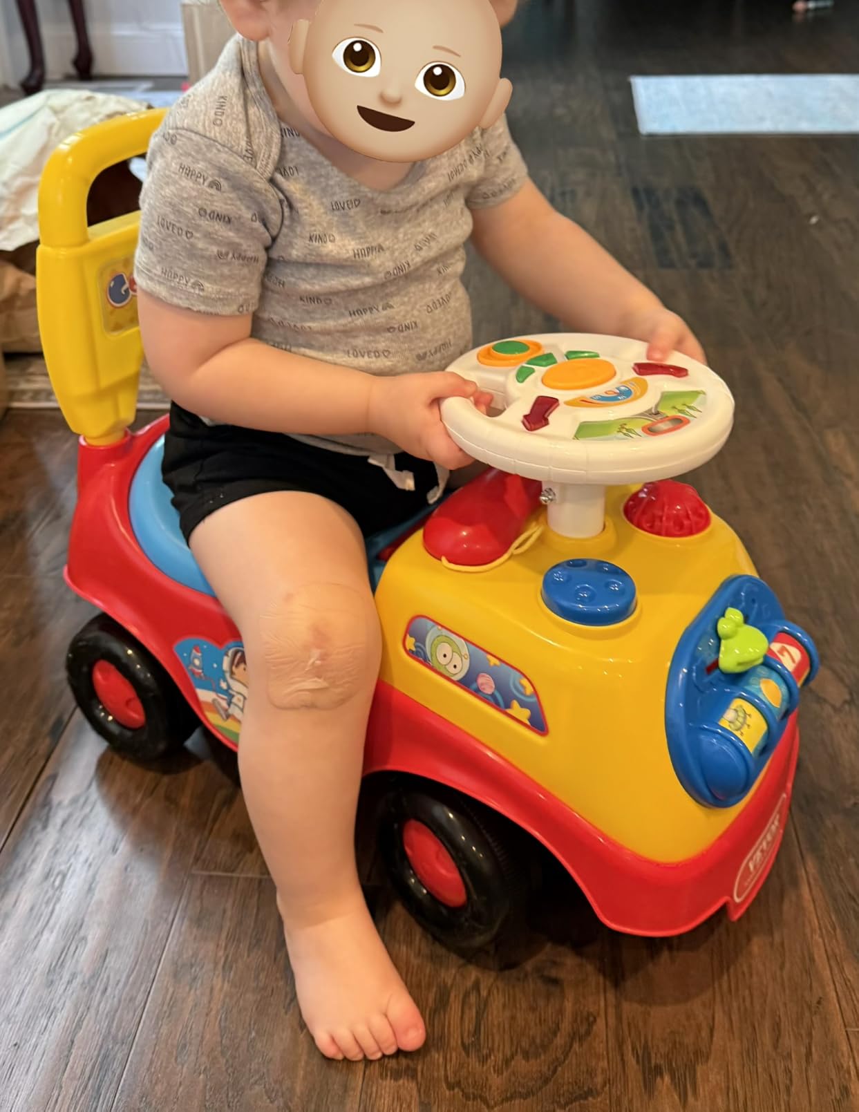 VEVOR Ride On Push Car for Toddlers, Ages 19+ Months, Ride Racer, Sit to Stand Toddler Ride On Toy, Kids Ride On Car with Music Steering, Horn & Under Seat Storage, Ride On Toy for Boys Girls, customer photo 1
