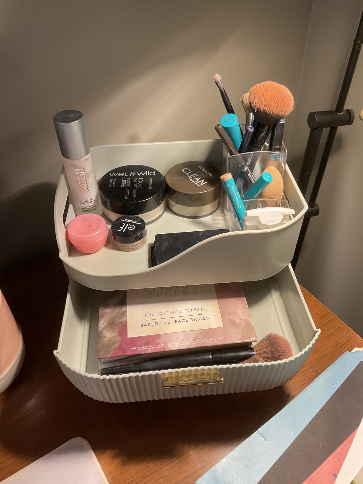 Pajiriona Makeup Organizer with Drawers, Green Skincare Organizer for Vanity, Storage Box with Handle, Large Cosmetic Display Case for Dresser, Bathroom Countertop customer photo 1