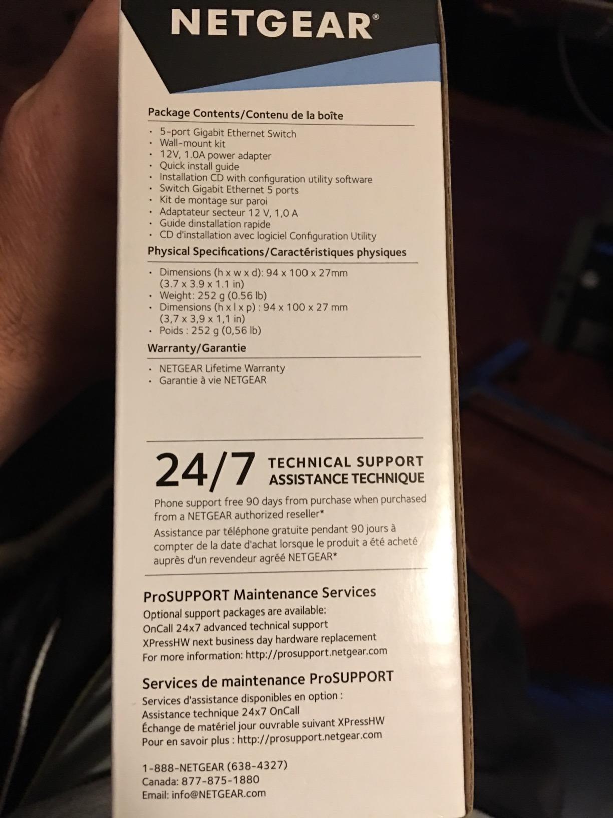 NETGEAR 8-Port Gigabit Ethernet Easy Smart Managed Network Switch (GS108E) customer photo 2