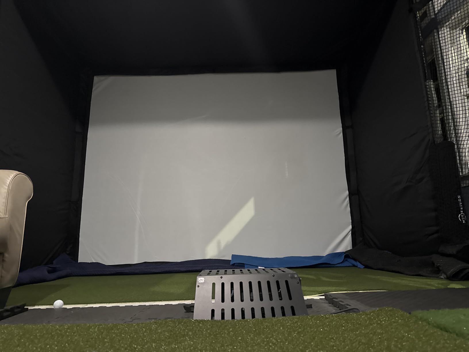 GoSports Golf Simulator Enclosure Nets - Complete Set with Frame and HD Impact Screen Kit - Indoor At Home Golf Training Equipment - Choose 10x8 ft, 12x9 ft, or 14x8 ft customer photo 2