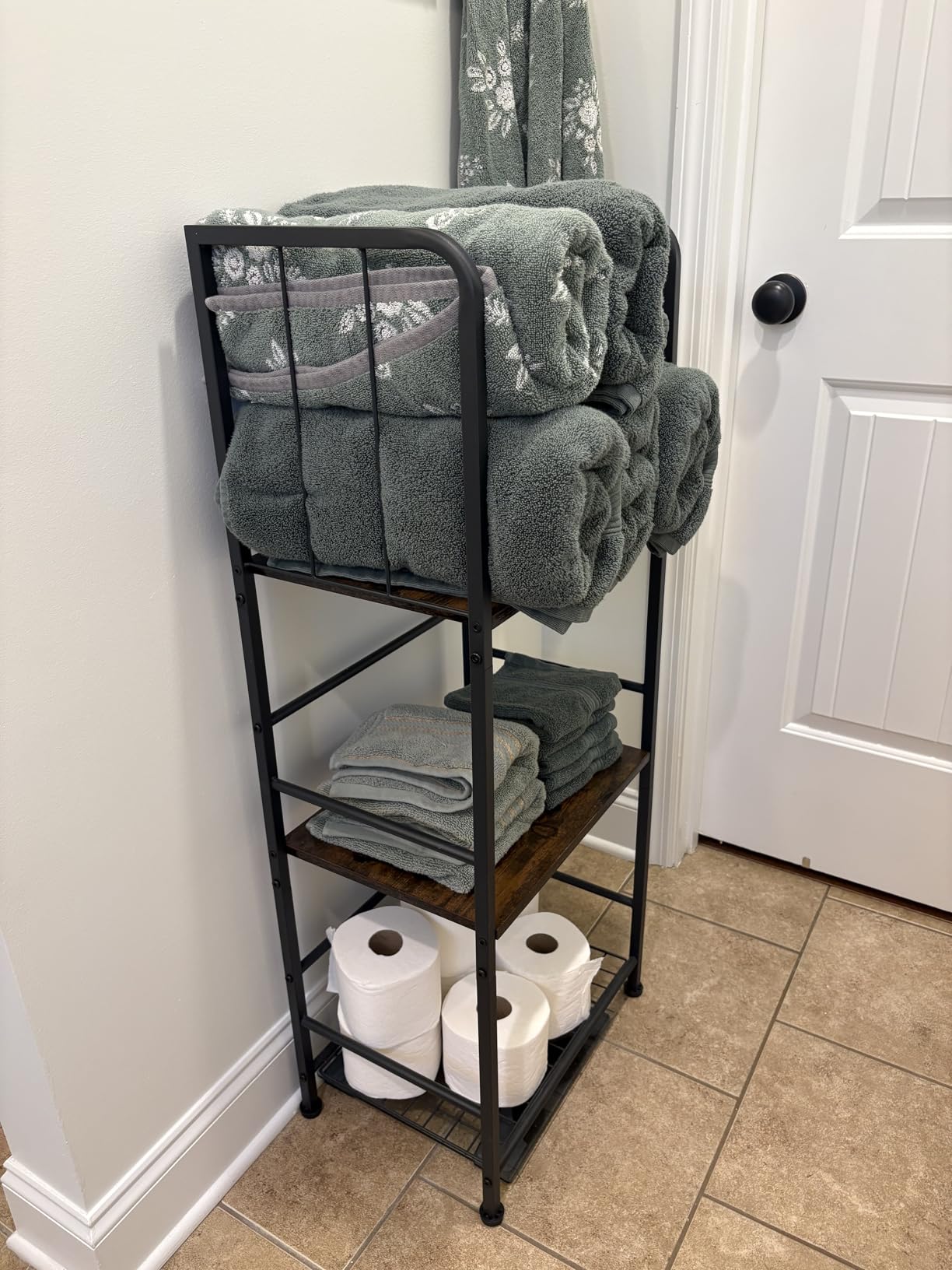 3-Tier Freestanding Towel Racks for Bathroom, Towel Rack Stand customer photo 2