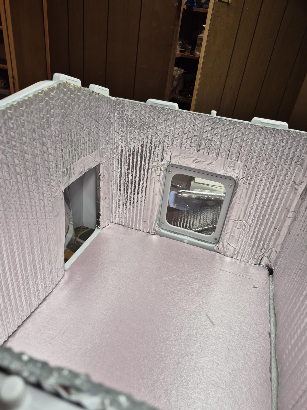 Indestructible Heated Cat House for Outdoor Cats in Winter, 100% Waterproof & Weatherproof Heated Cat House for Outside, Fully Insulated Feral Cat Shelter for Outdoor Barn Strays, 17.7 x 17 x 17.5 in customer photo 2