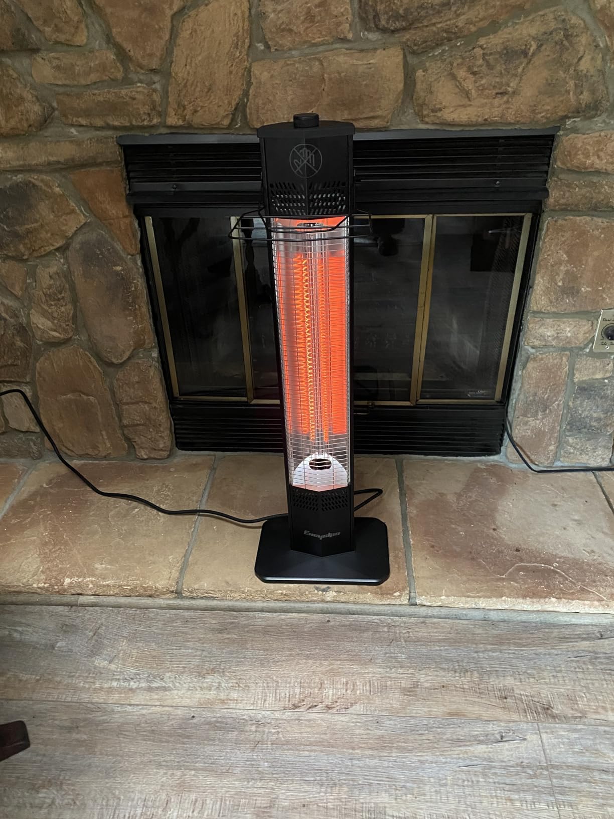 Encyclpo Patio Heater for Outdoor Use,1500W Infrared, 36 in Portable Tower Heater, 3 Levels, IPX5 Waterproof, Tip-Over&Overheat Protection for Garage, Indoor, Large Room, Backyard, Home customer photo 1