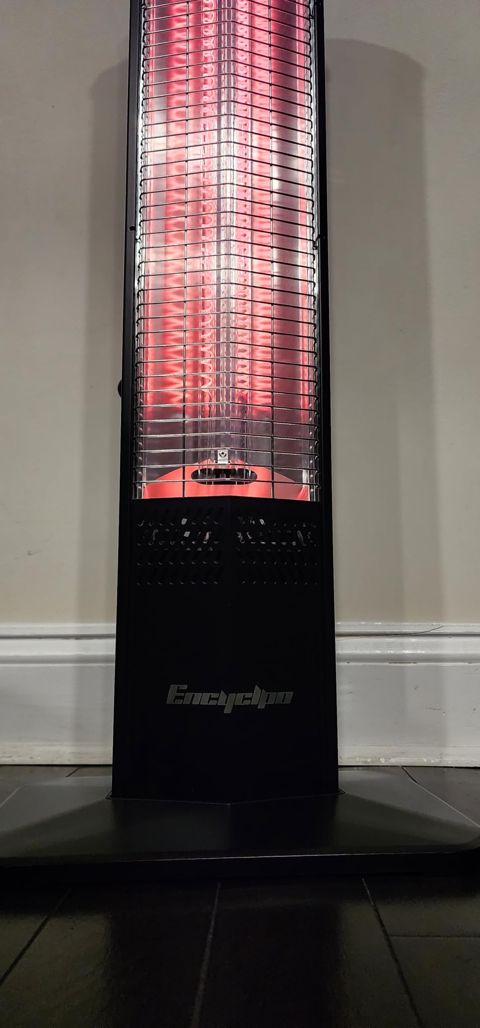Encyclpo Patio Heater for Outdoor Use,1500W Infrared, 36 in Portable Tower Heater, 3 Levels, IPX5 Waterproof, Tip-Over&Overheat Protection for Garage, Indoor, Large Room, Backyard, Home customer photo 2