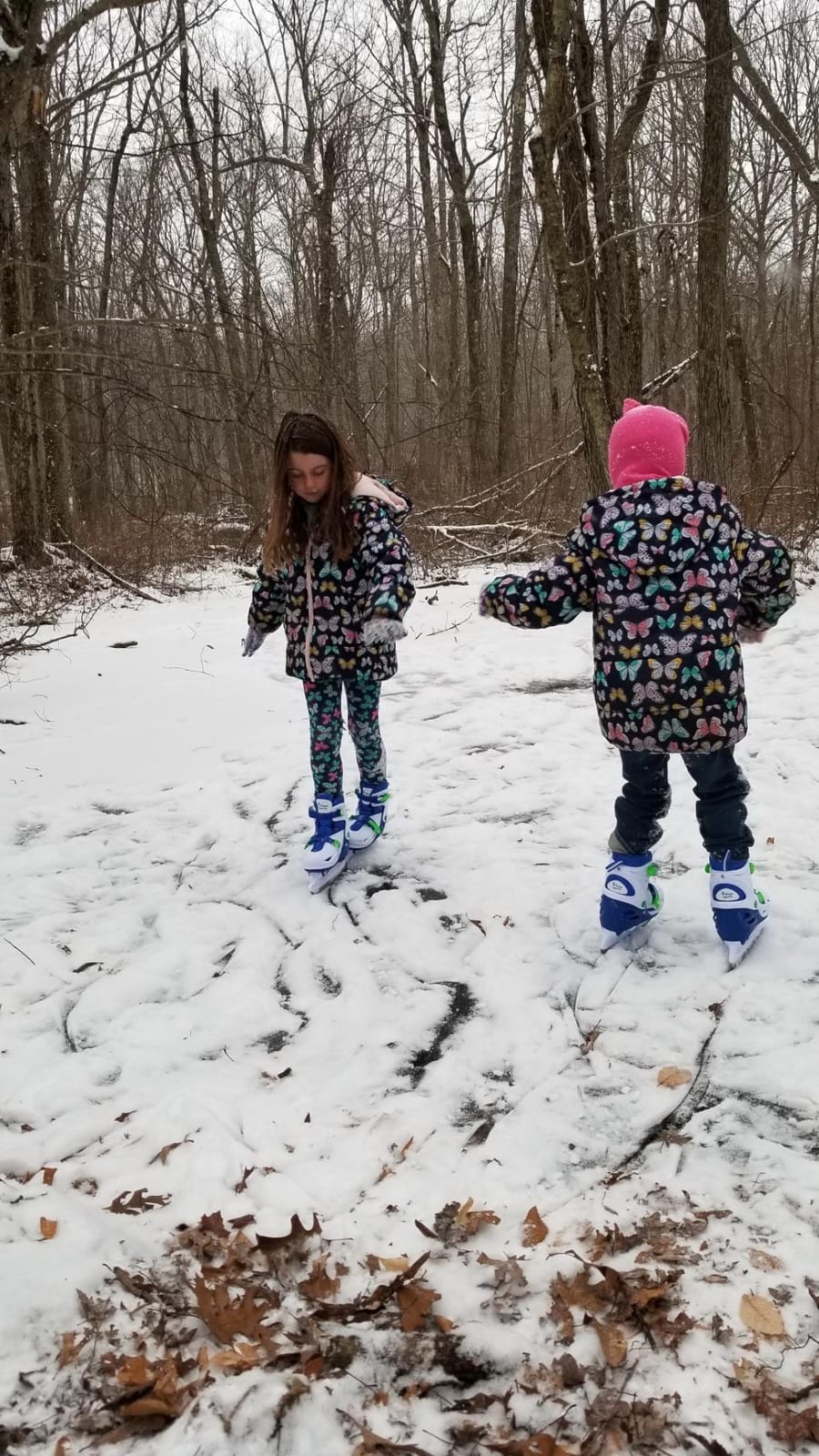 Xino Sports Adjustable Ice Skates - for Girls and Boys, Two Awesome Colors - Blue and Pink, Soft Padding and Reinforced Ankle Support, Fun to Skate!… customer photo 2