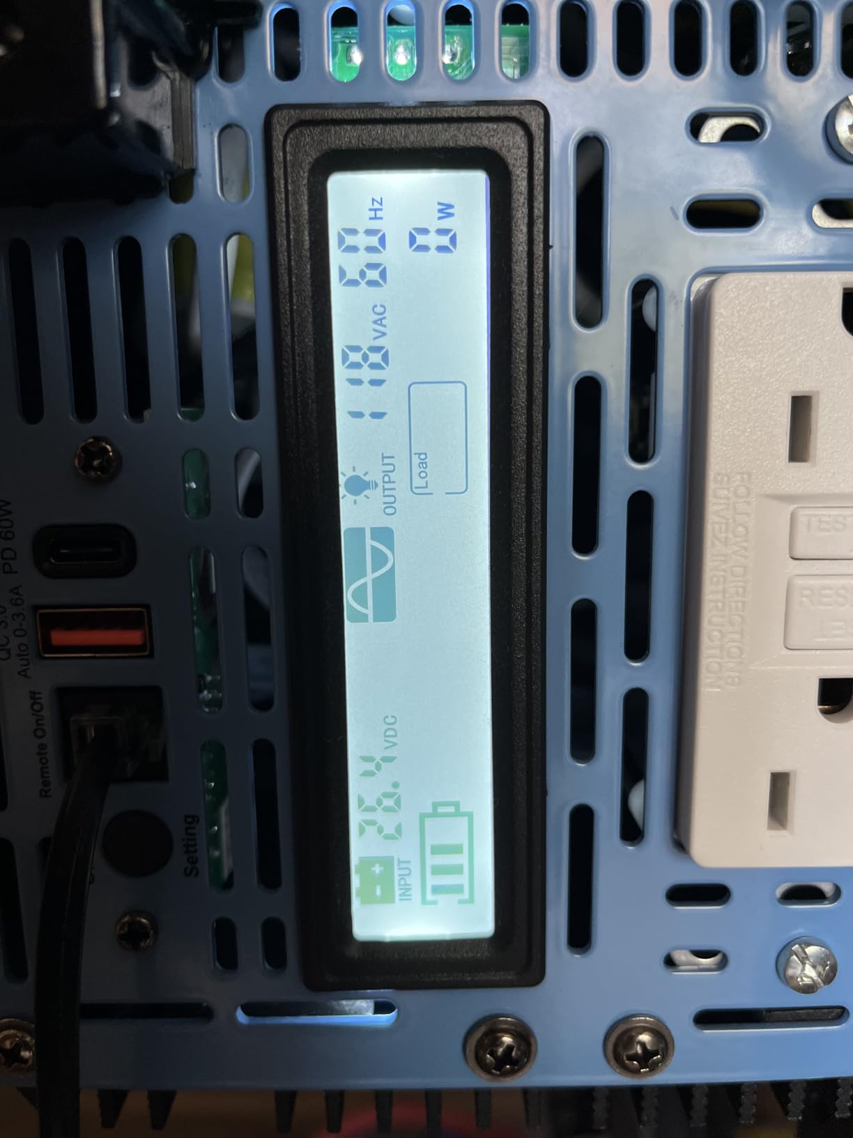GIANDEL 4000W Pure Sine Wave Power Inverter 12V to 120V AC,7000W Surge,Compatible with All 12V Batteries,Dual Remote Control,UL Listed GFCI Outlets,FCC Approved for RV Campers Off-Grid Solar Systems customer photo 1