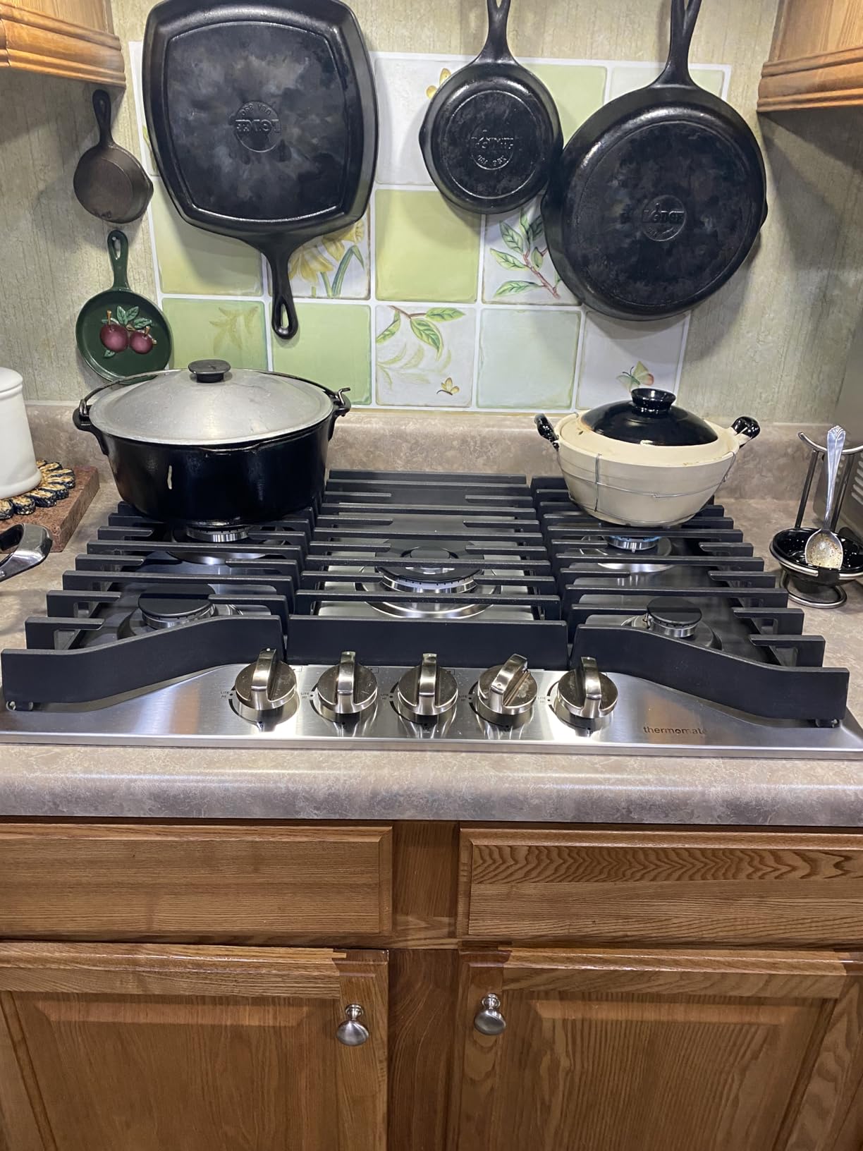 ThermoMate Heavy 30 Inch Gas Cooktop with 5 Italy Sabaf Power Burners, Built In Stove Top of 304 Stainless Steel, Gas Hob NG/LPG Convertible, Thermocouple Protection CSA Certified customer photo 1