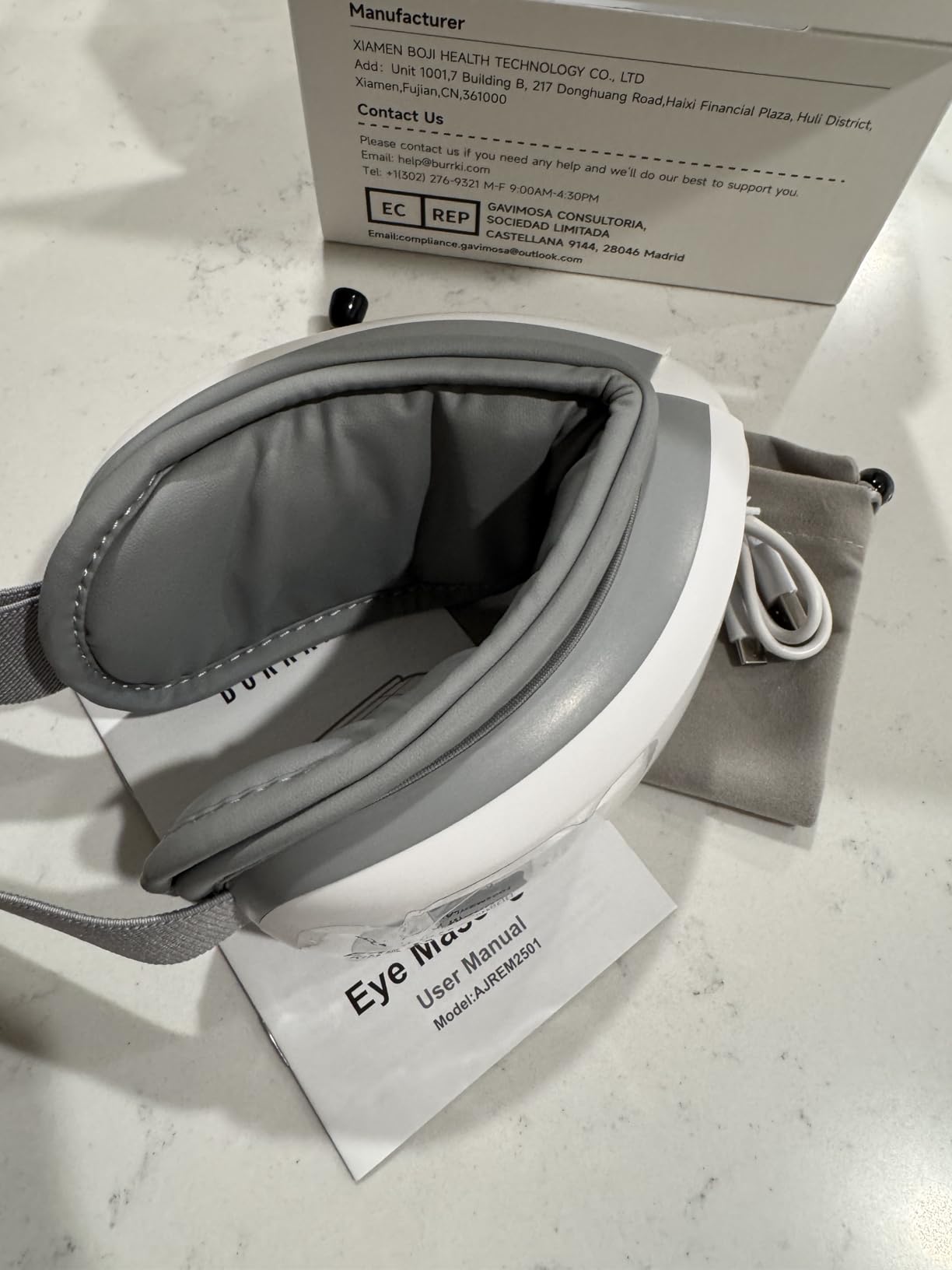 Eye Massager with Heat & Bluetooth Music, Massaging Eye Mask customer photo 1