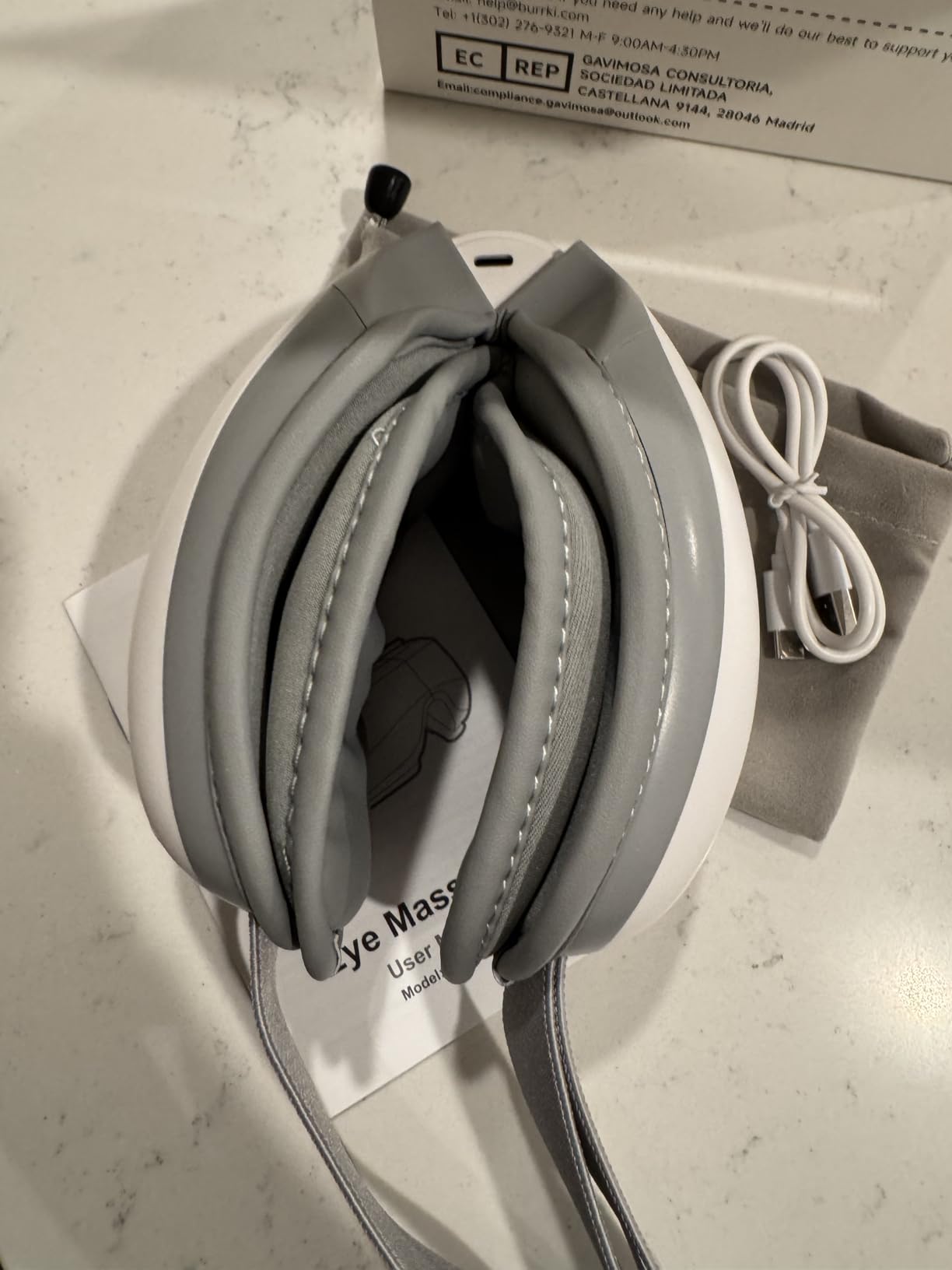 Eye Massager with Heat & Bluetooth Music, Massaging Eye Mask customer photo 2